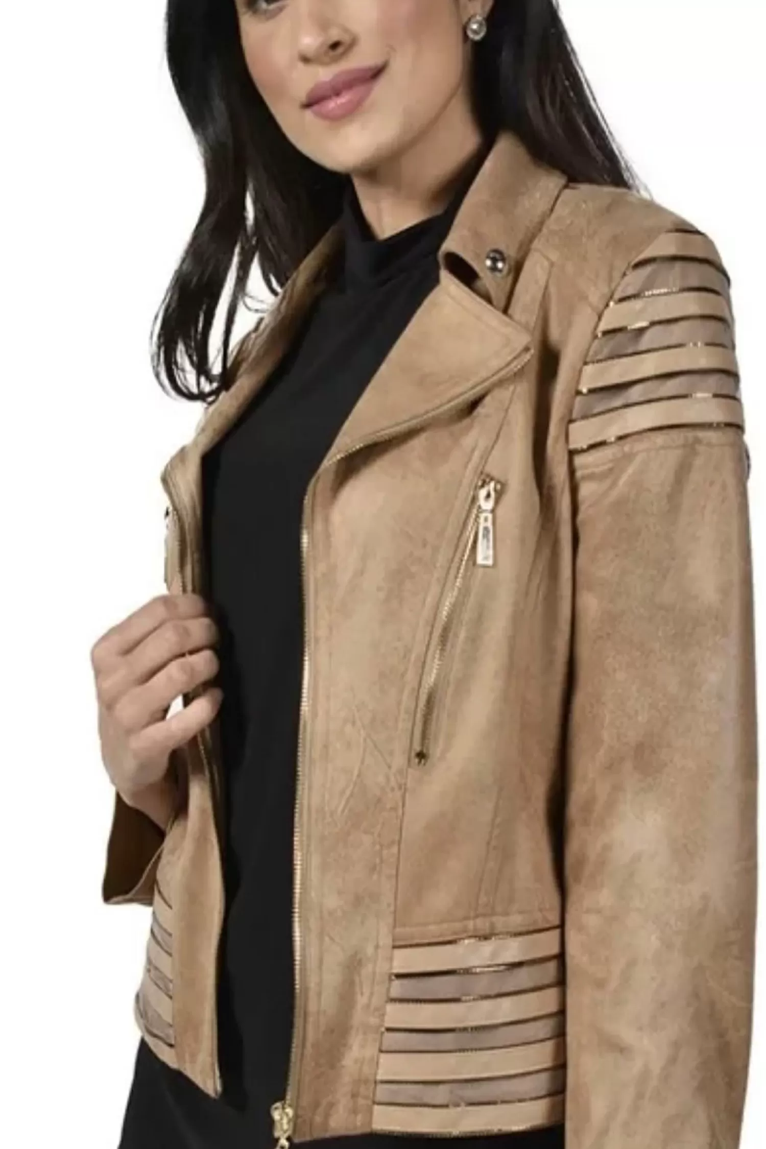 Frank Lyman Coats & Jackets*Jasmine Jacket - Beige - FL58