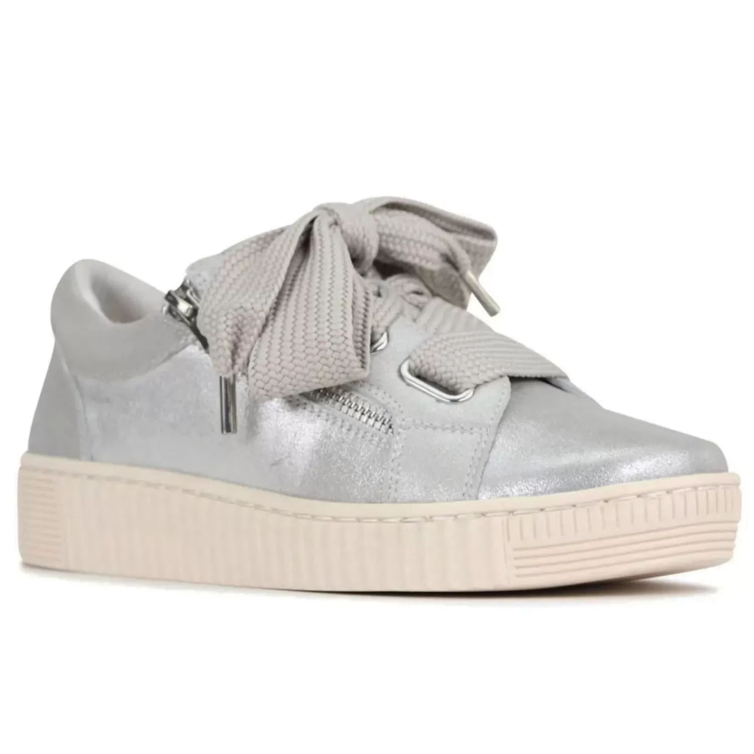 EOS Sneakers*Jovi Leather Sneaker - Silver -ES11