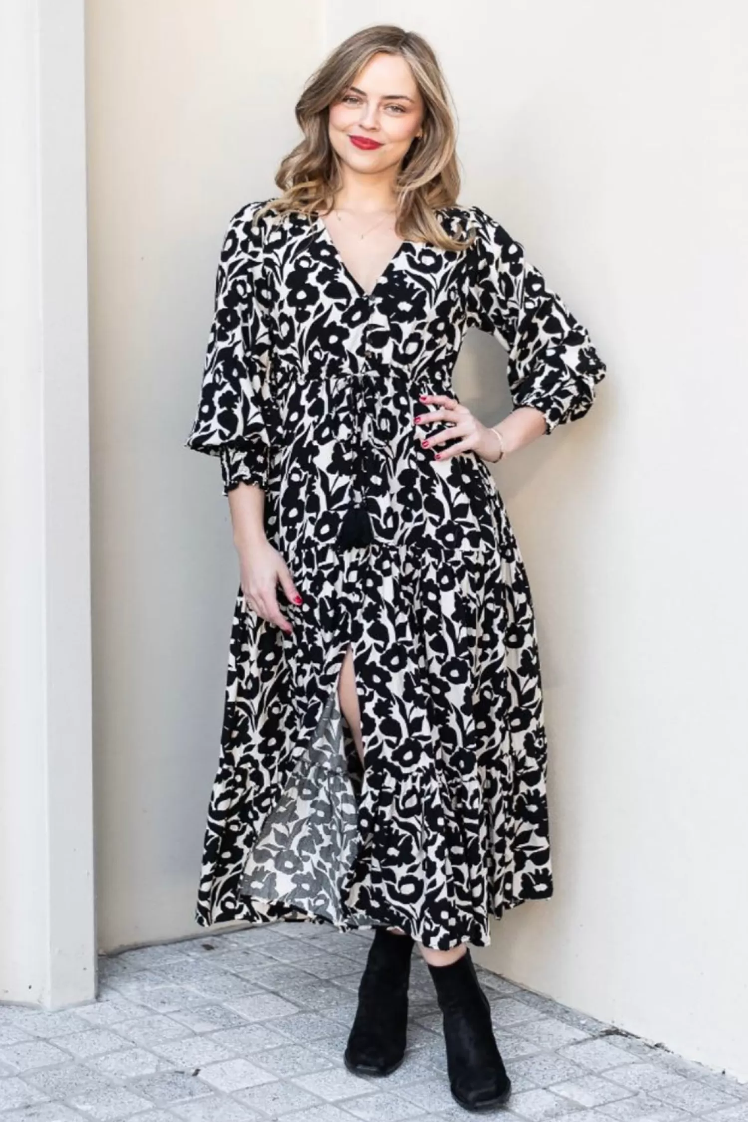 Pizazz Boutique Dresses*Justice Maxi - Black - SO14