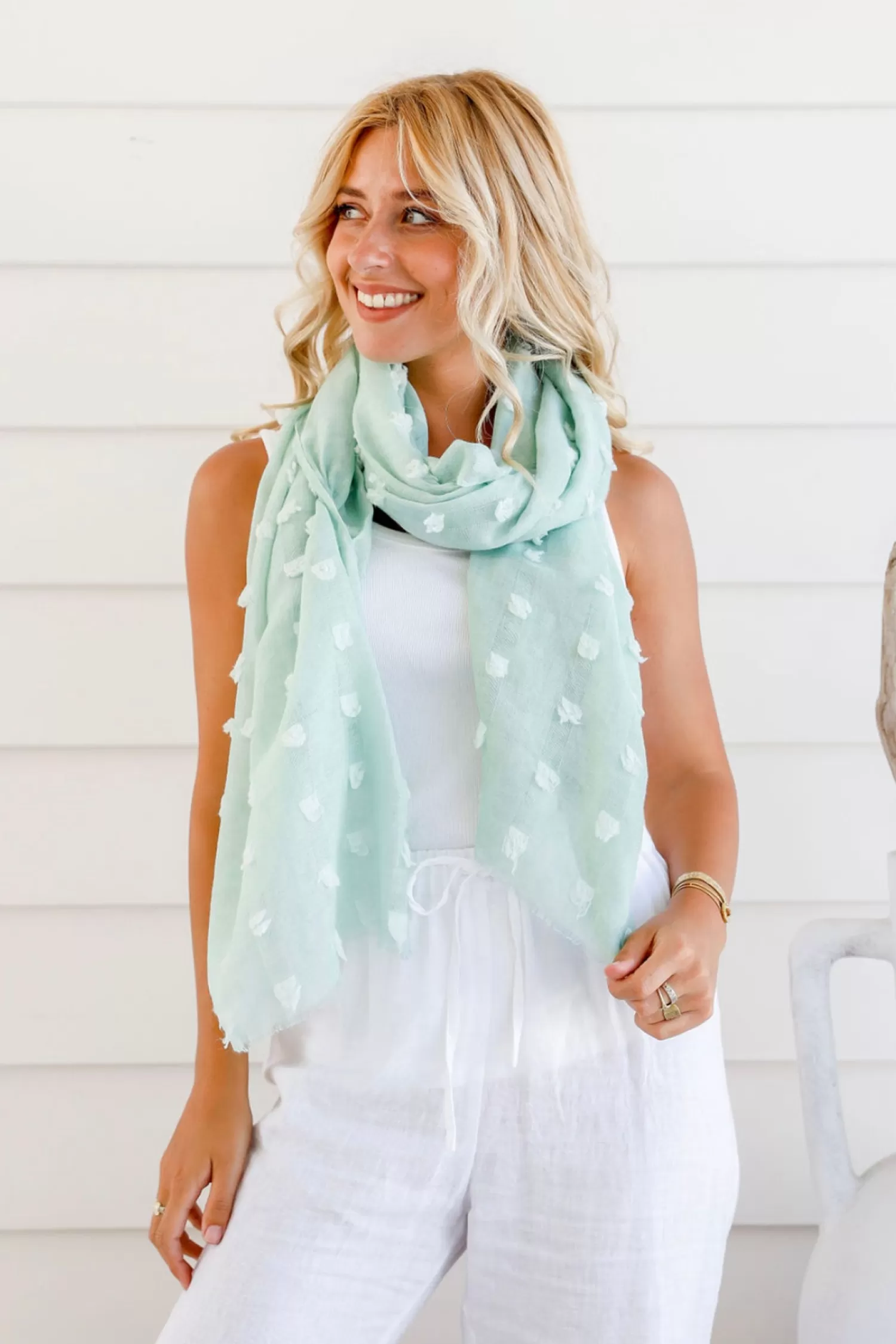 Free Spirit Scarves & Wraps*Kennedy Scarf - Mint - FR7