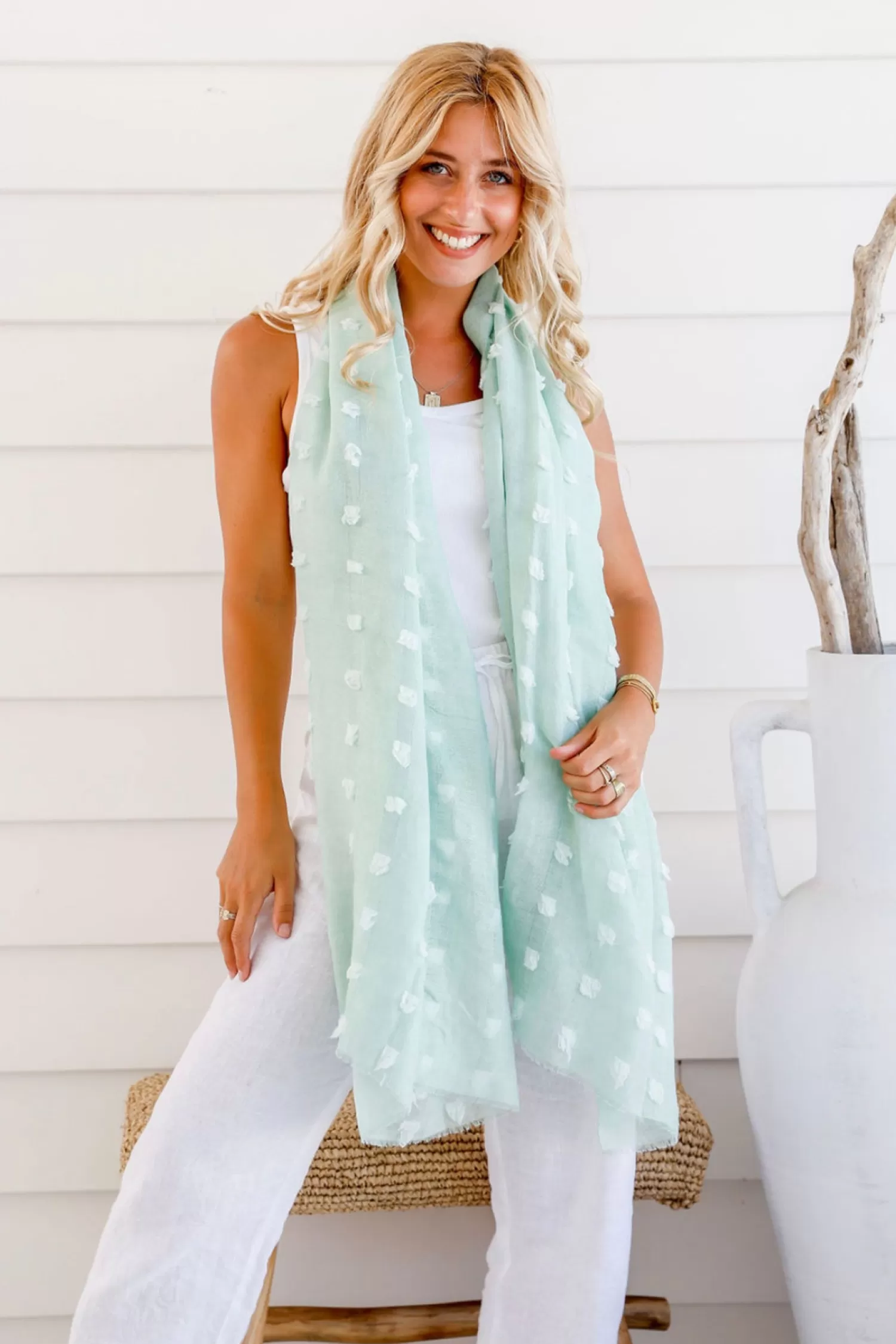 Free Spirit Scarves & Wraps*Kennedy Scarf - Mint - FR7
