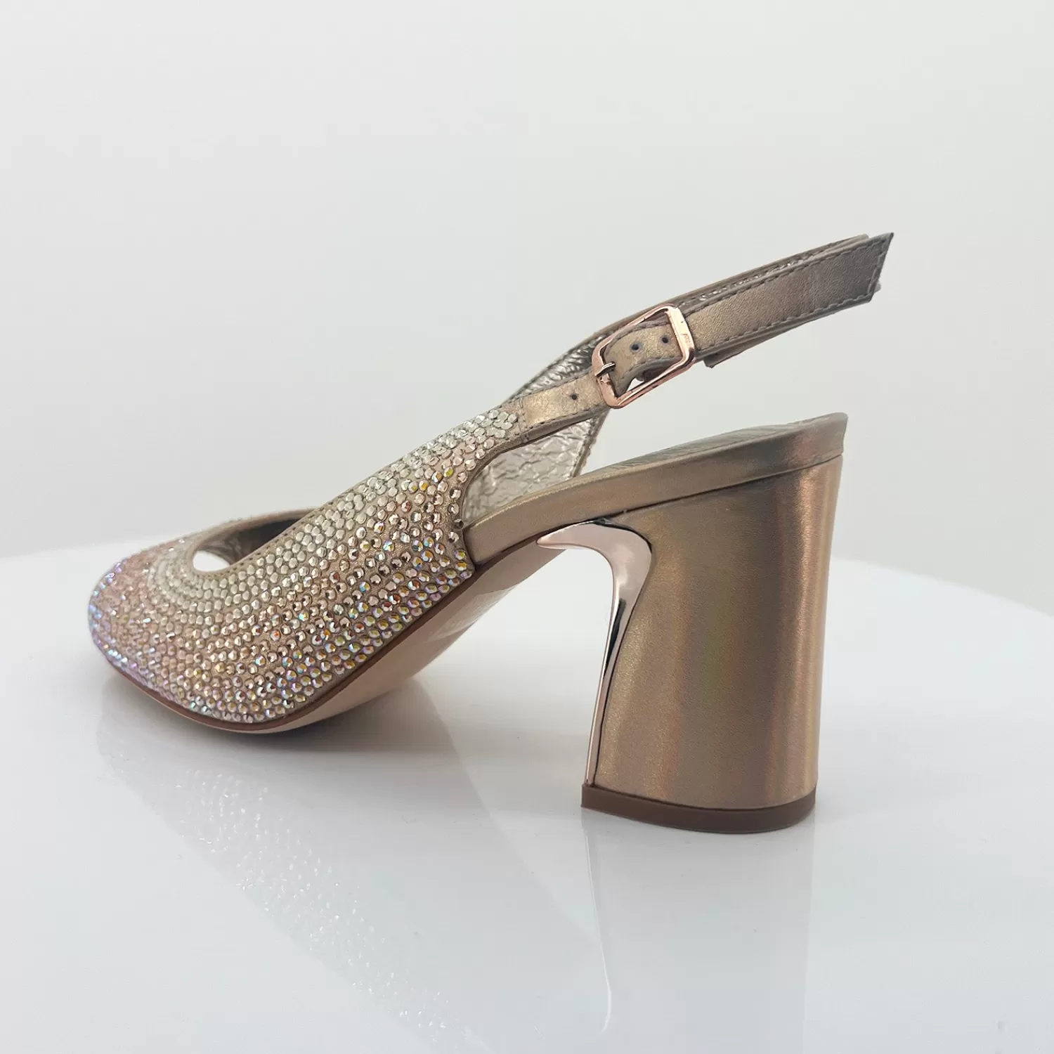 Django & Juliette Wedding Shoes | Heels*Kerry Heel - Rose Gold Petrol - DJ6