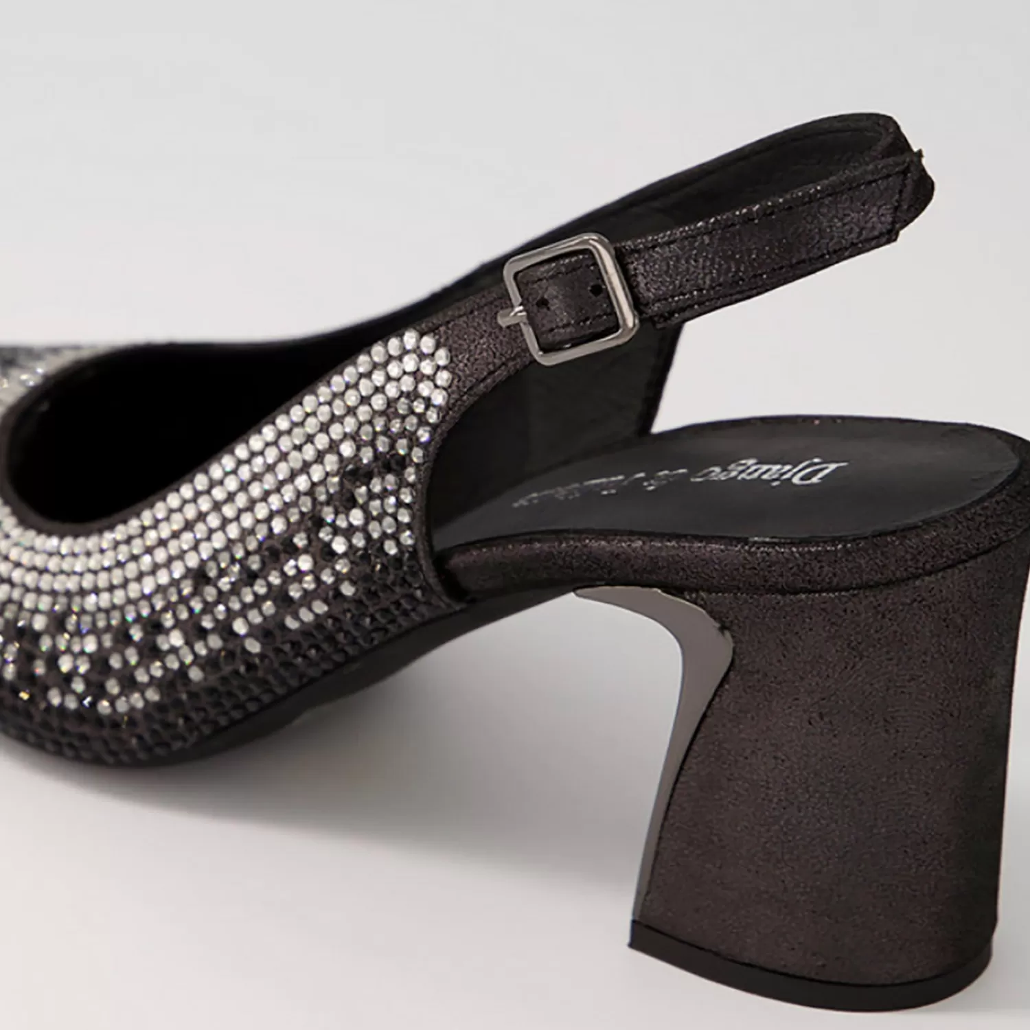 Django & Juliette Wedding Shoes | Heels*Kerry Heel - Black Shimmer - DJ6