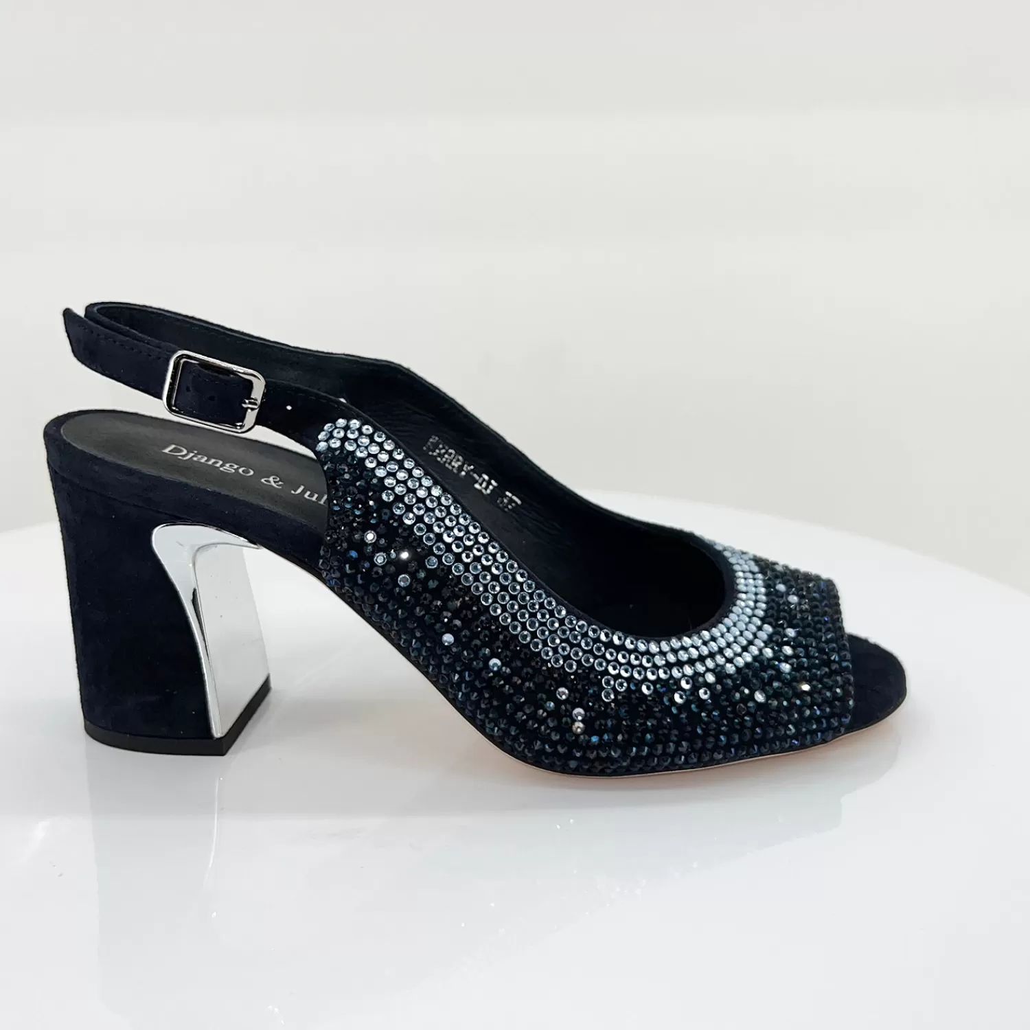 Django & Juliette Heels | Wedding Shoes*Kerry Heel - Navy - DJ6