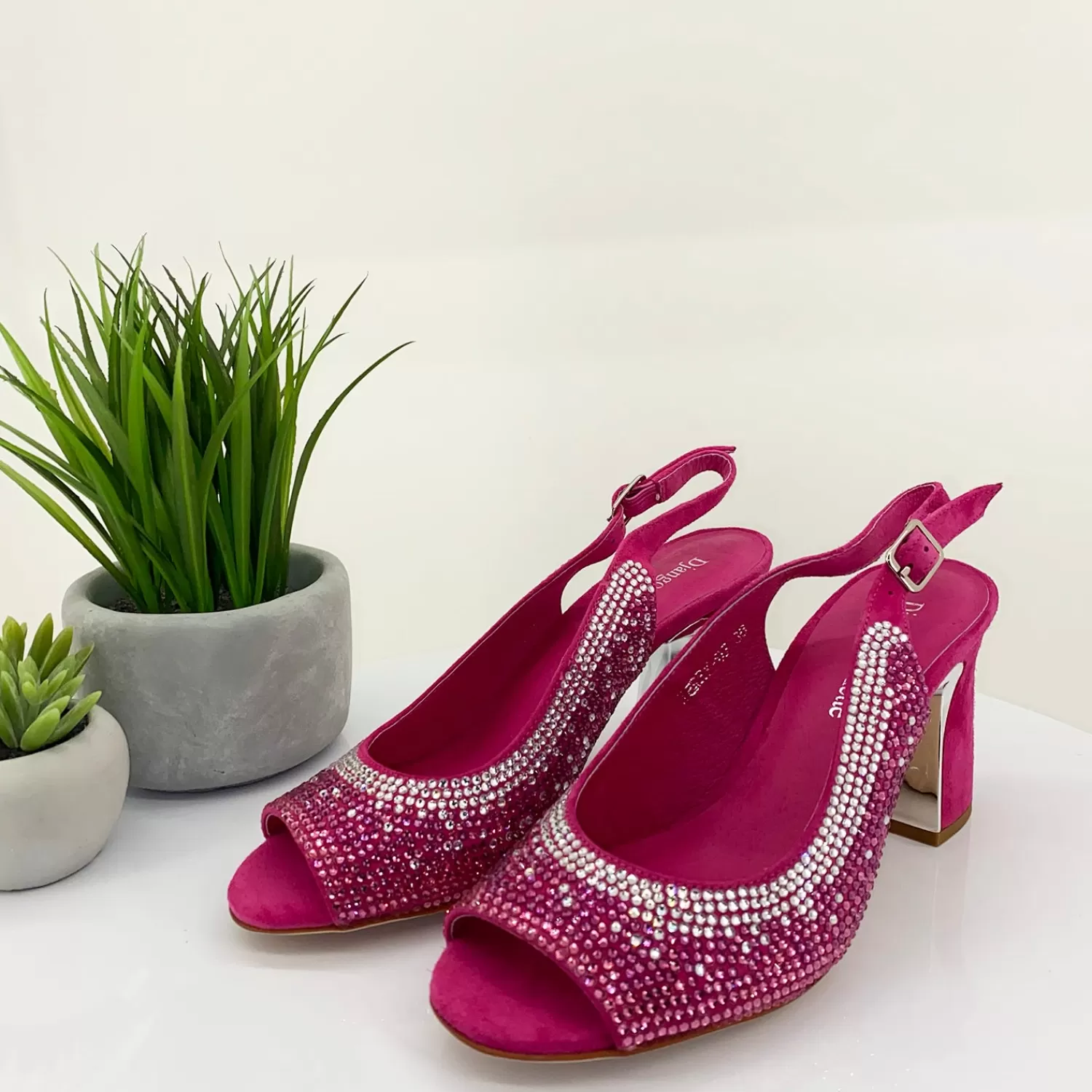 Django & Juliette Wedding Shoes*Kerry Heel - New Fuchsia - DJ6