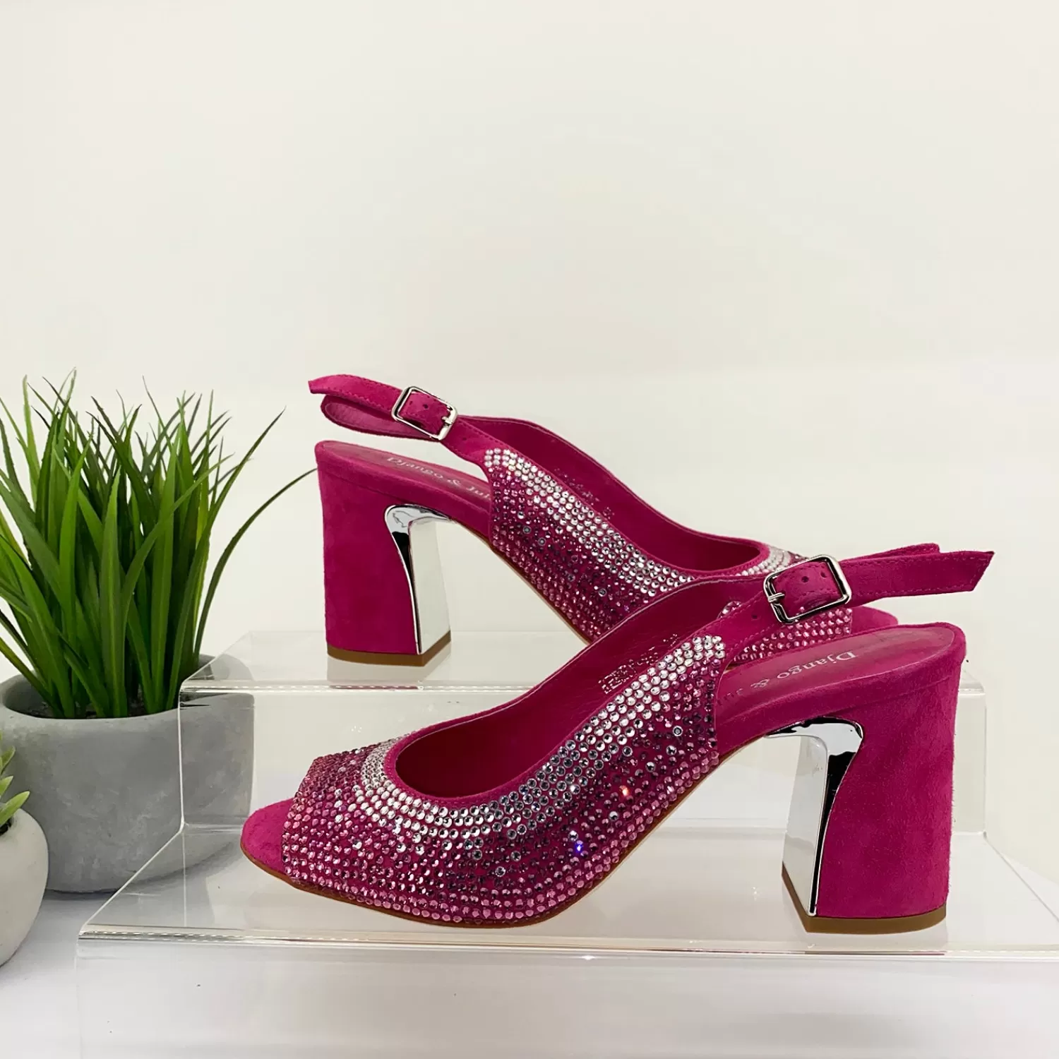 Django & Juliette Wedding Shoes*Kerry Heel - New Fuchsia - DJ6