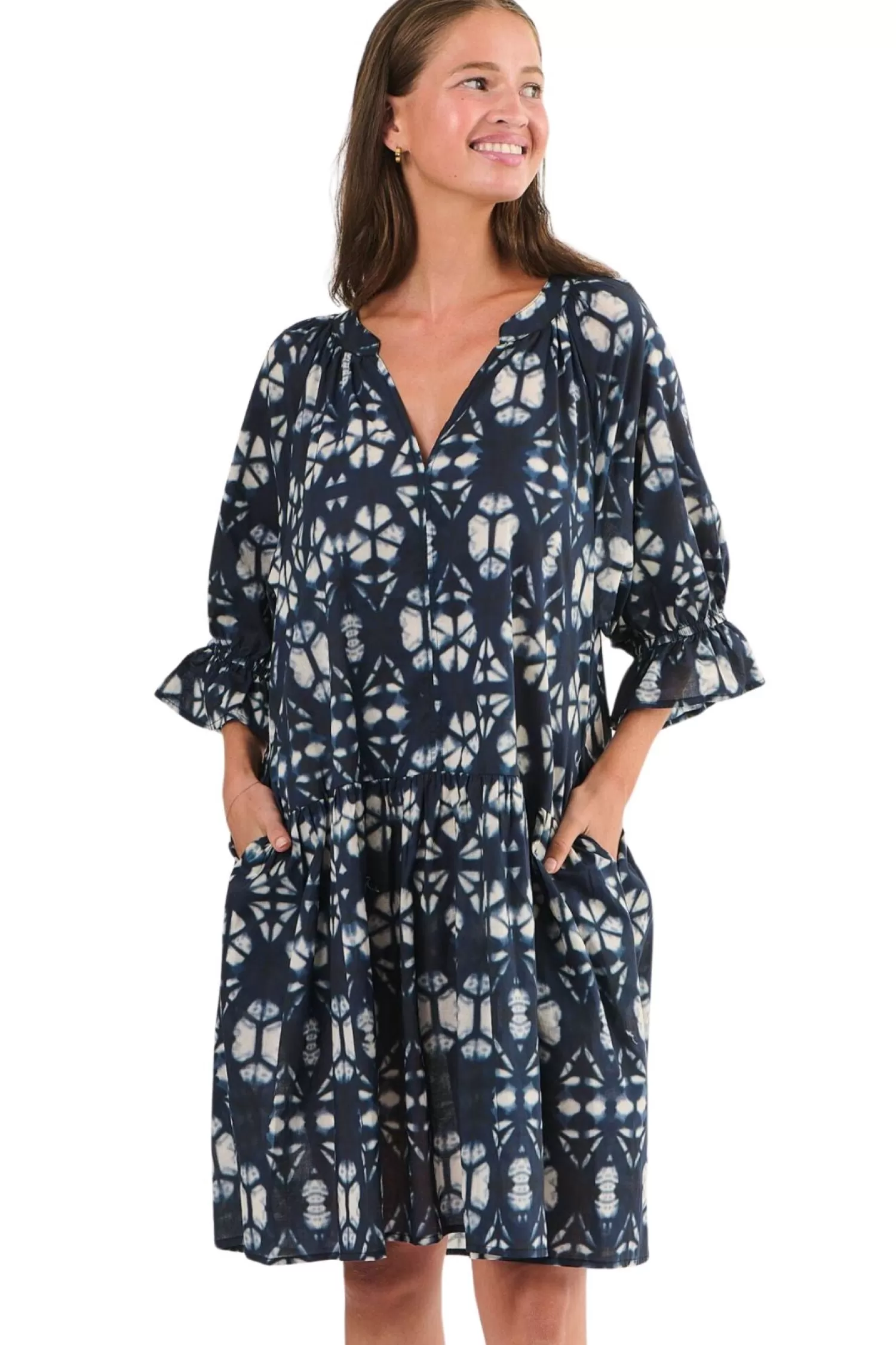Namastai Dresses*Kitty Cotton Dress - Fracture - N20