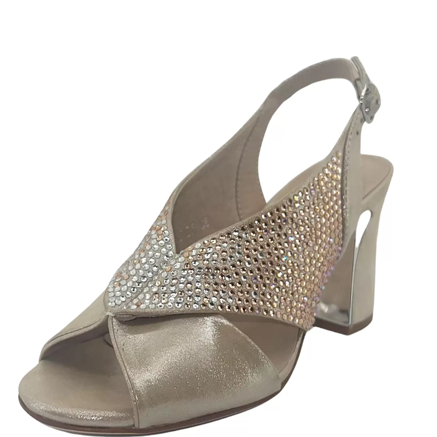 Django & Juliette Heels*Konduct Heel - Nude Shimmer - DJ18