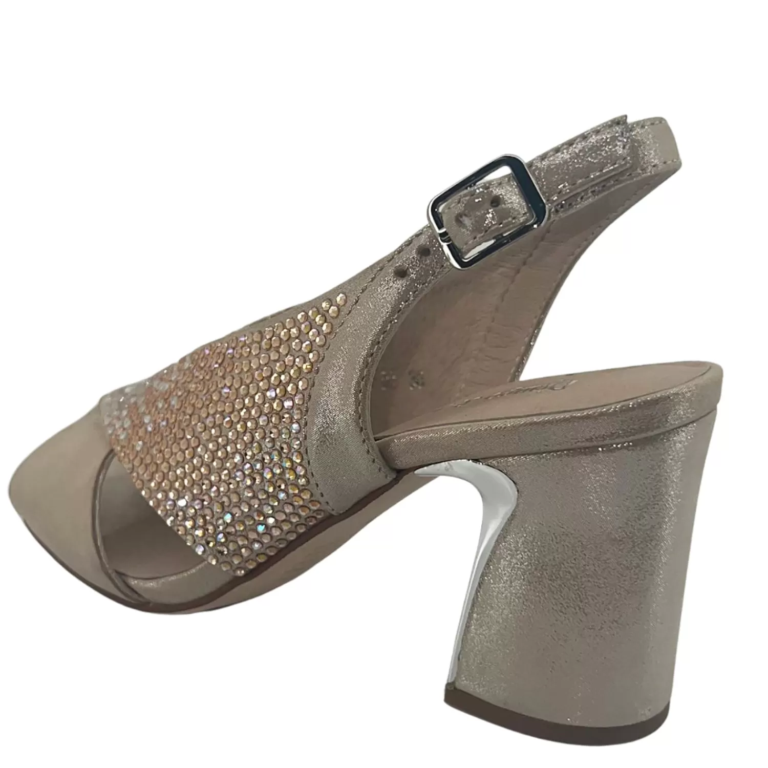 Django & Juliette Heels*Konduct Heel - Nude Shimmer - DJ18
