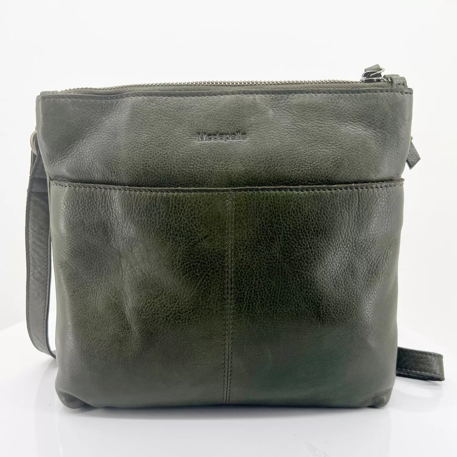 Modapelle Handbags*Leonie Leather Cross Bag - Olive - ML23