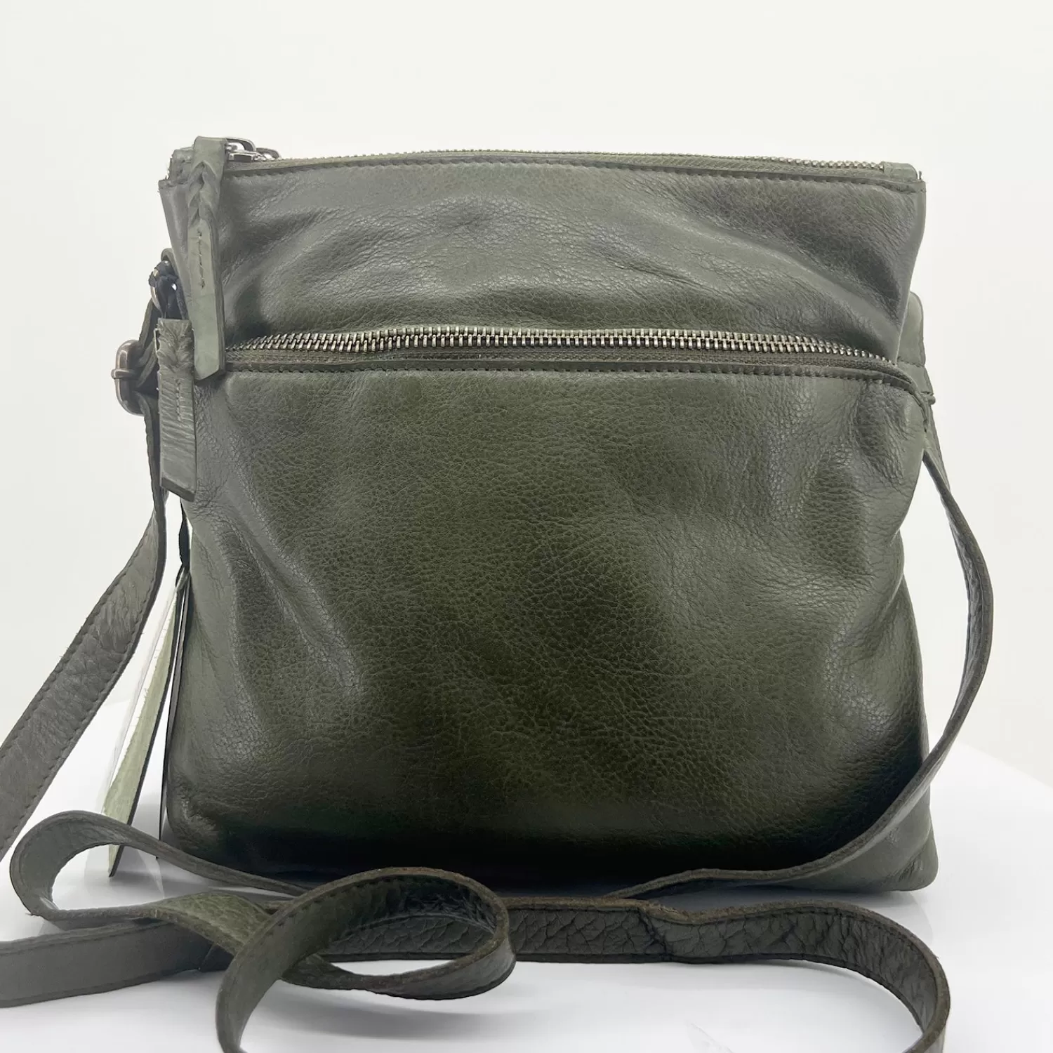 Modapelle Handbags*Leonie Leather Cross Bag - Olive - ML23
