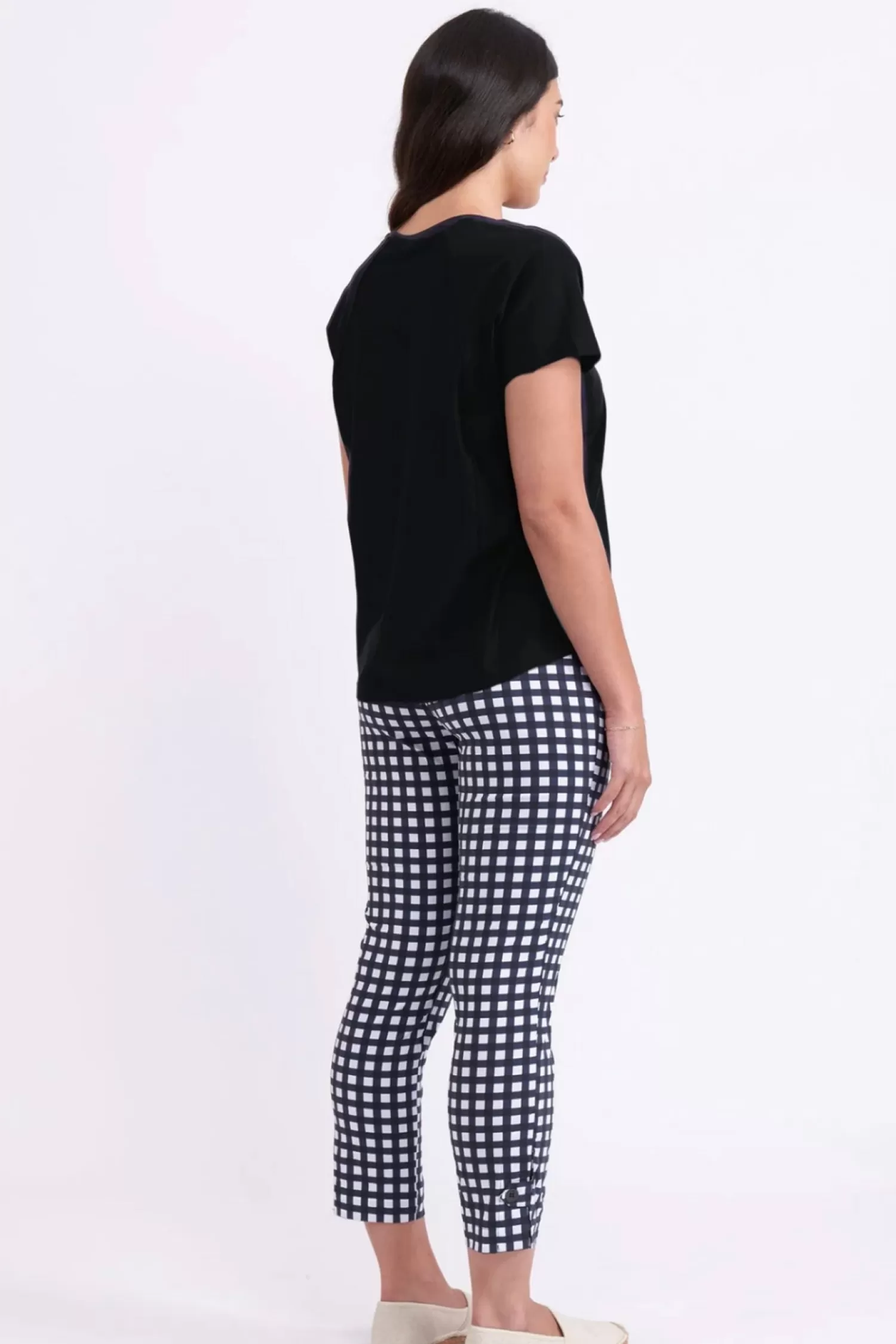 Foil Shirts & Tops*Line Em Up Top - Black - F1
