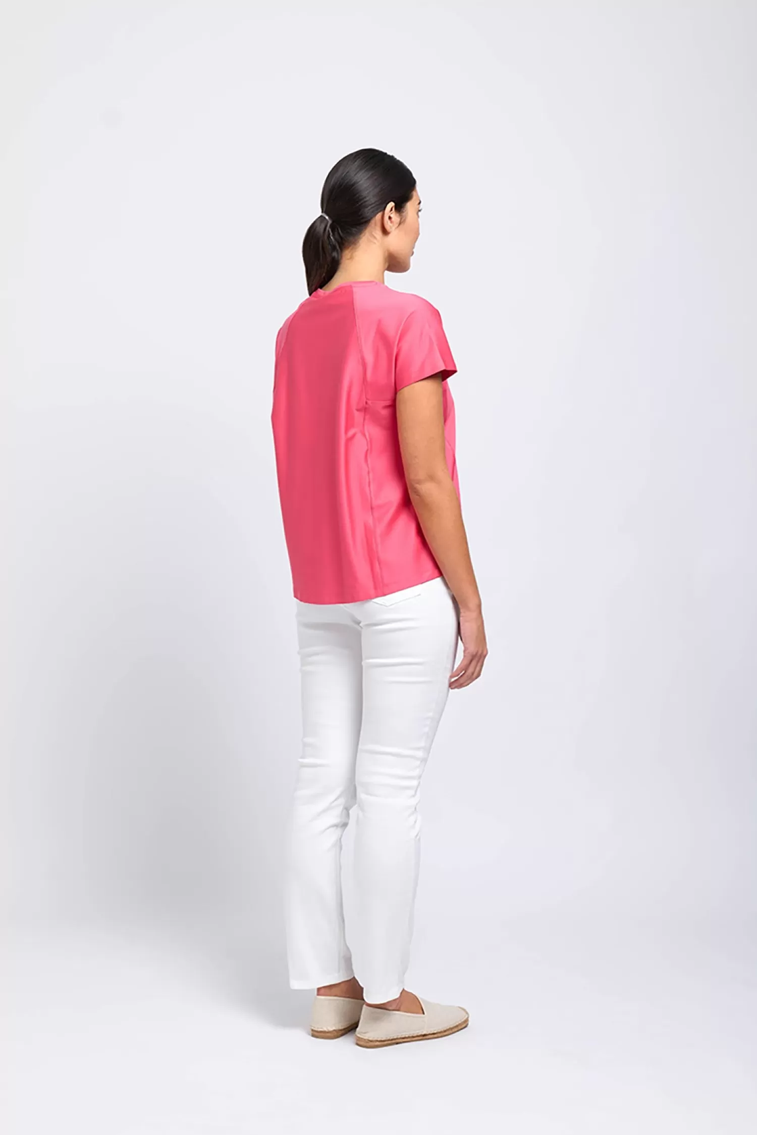Foil Shirts & Tops*Line Em Up Top - Papaya - F1