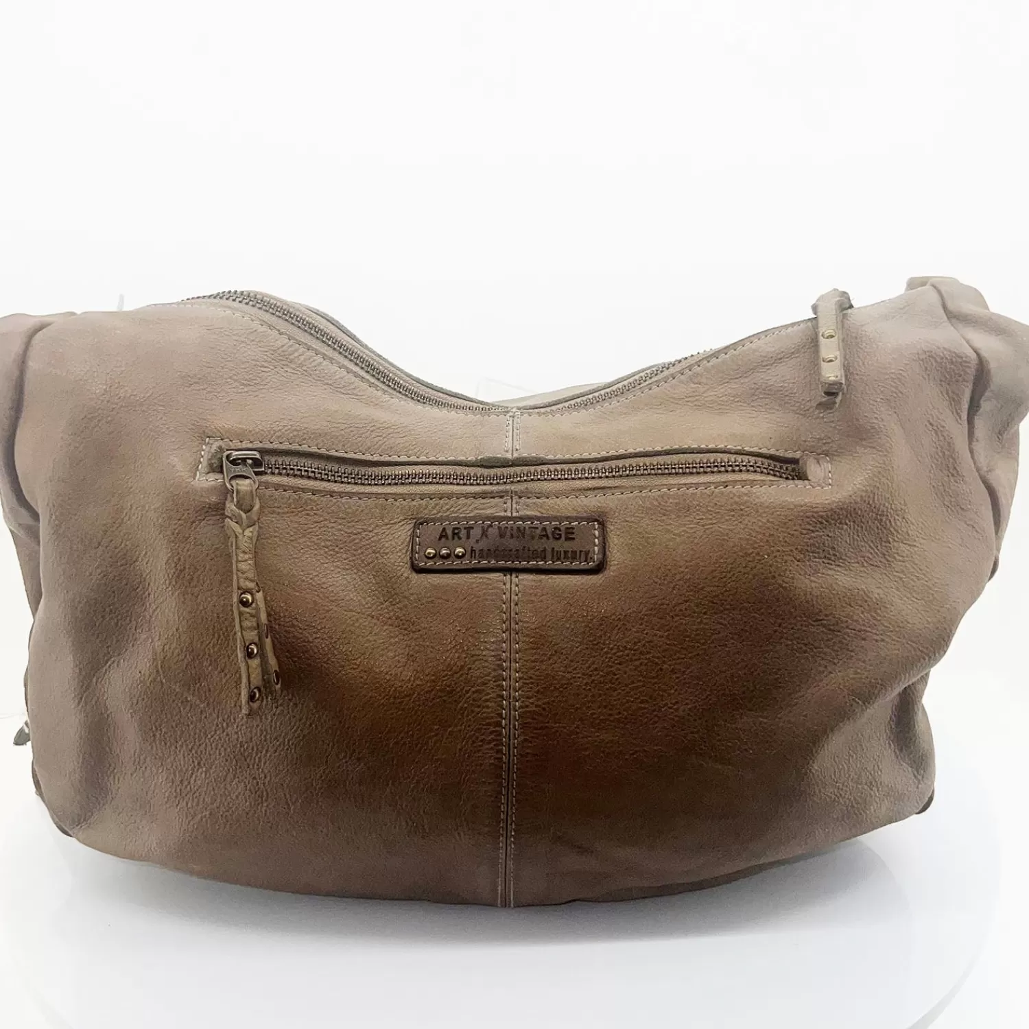 Art N Vintage Handbags*Lotus Hobo Bag - Taupe - AV7