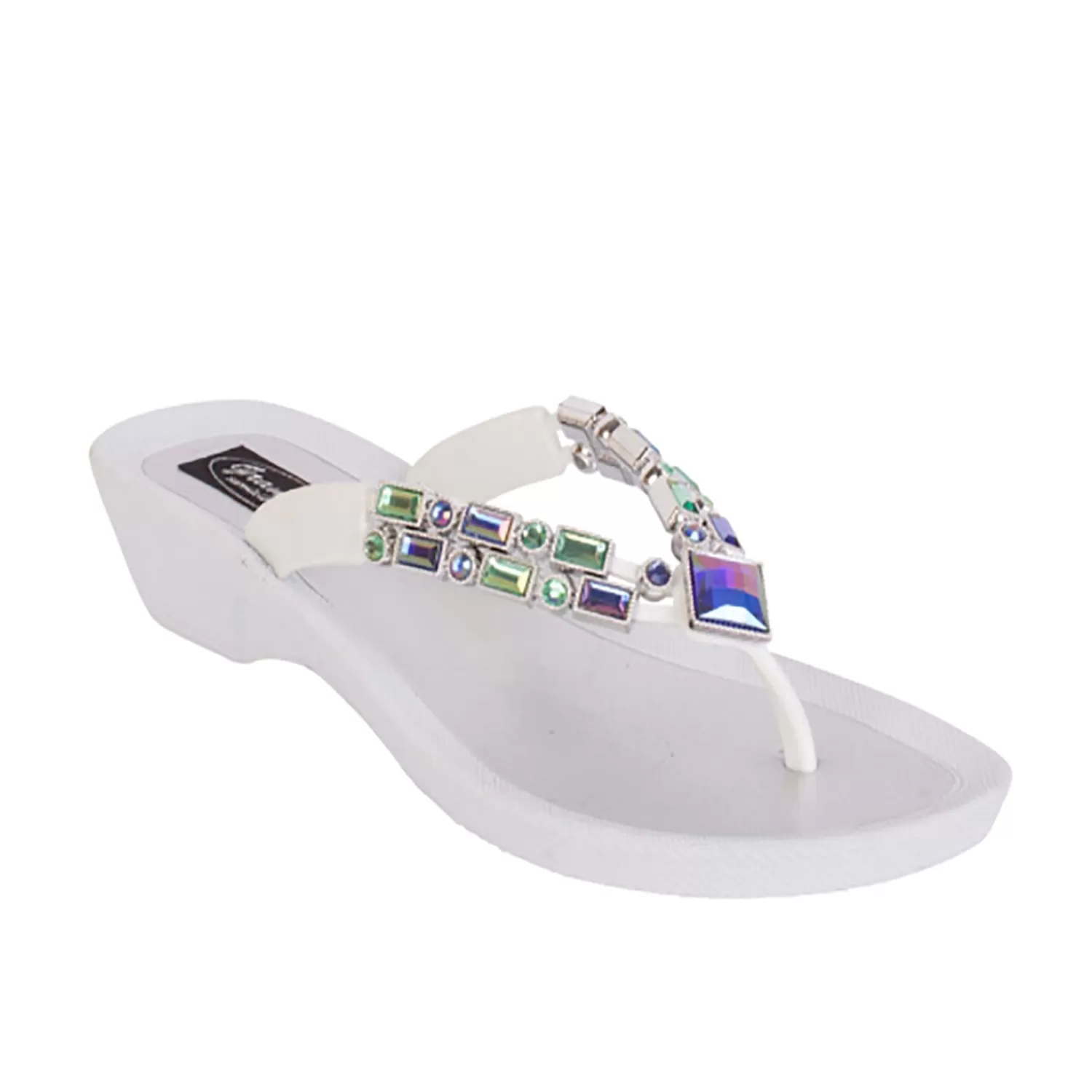 Grandco Wedges | Sandals*Lotus Thong - White - GC2