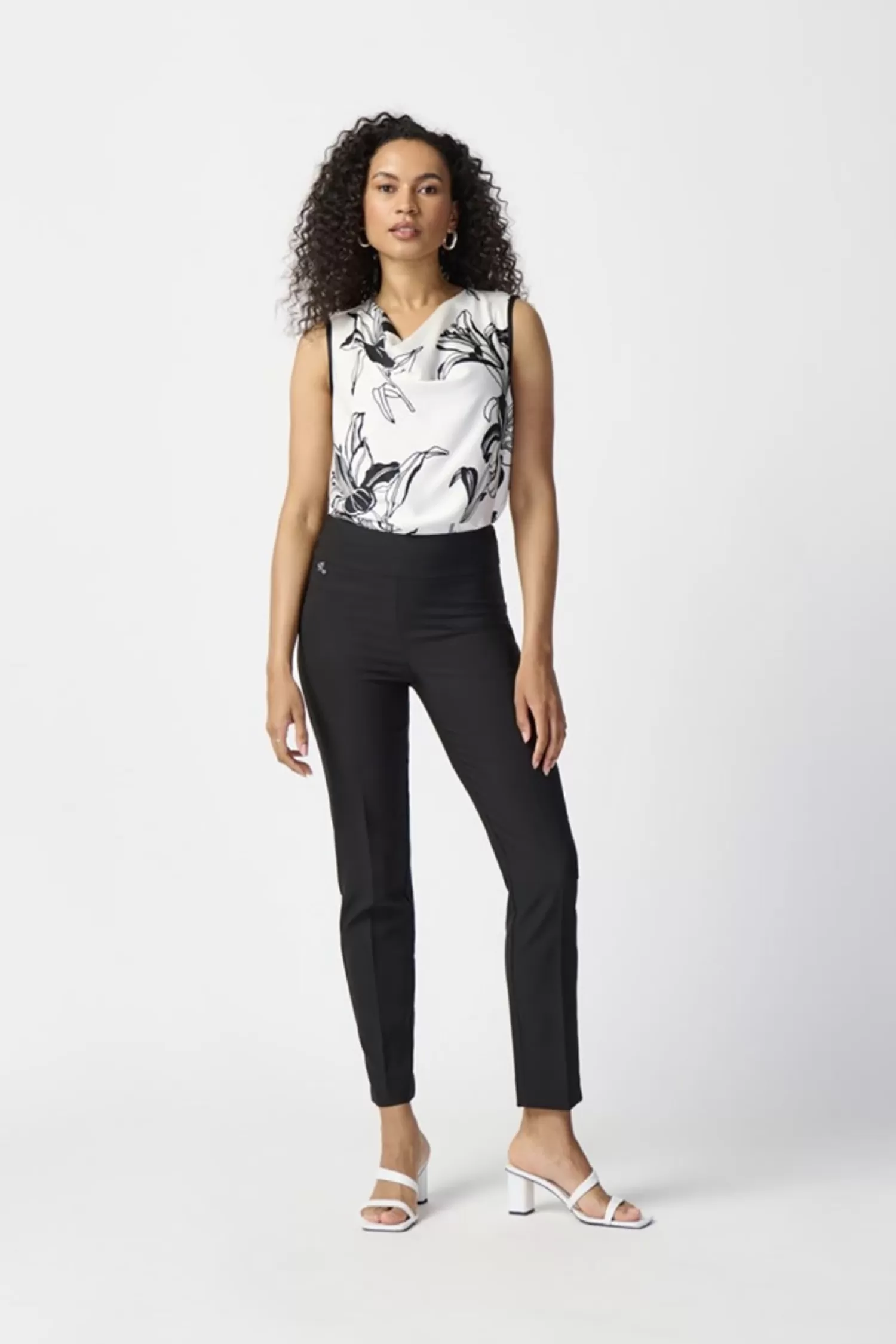Joseph Ribkoff Ladies Pants*Lux Twill Pant - Black - JR15