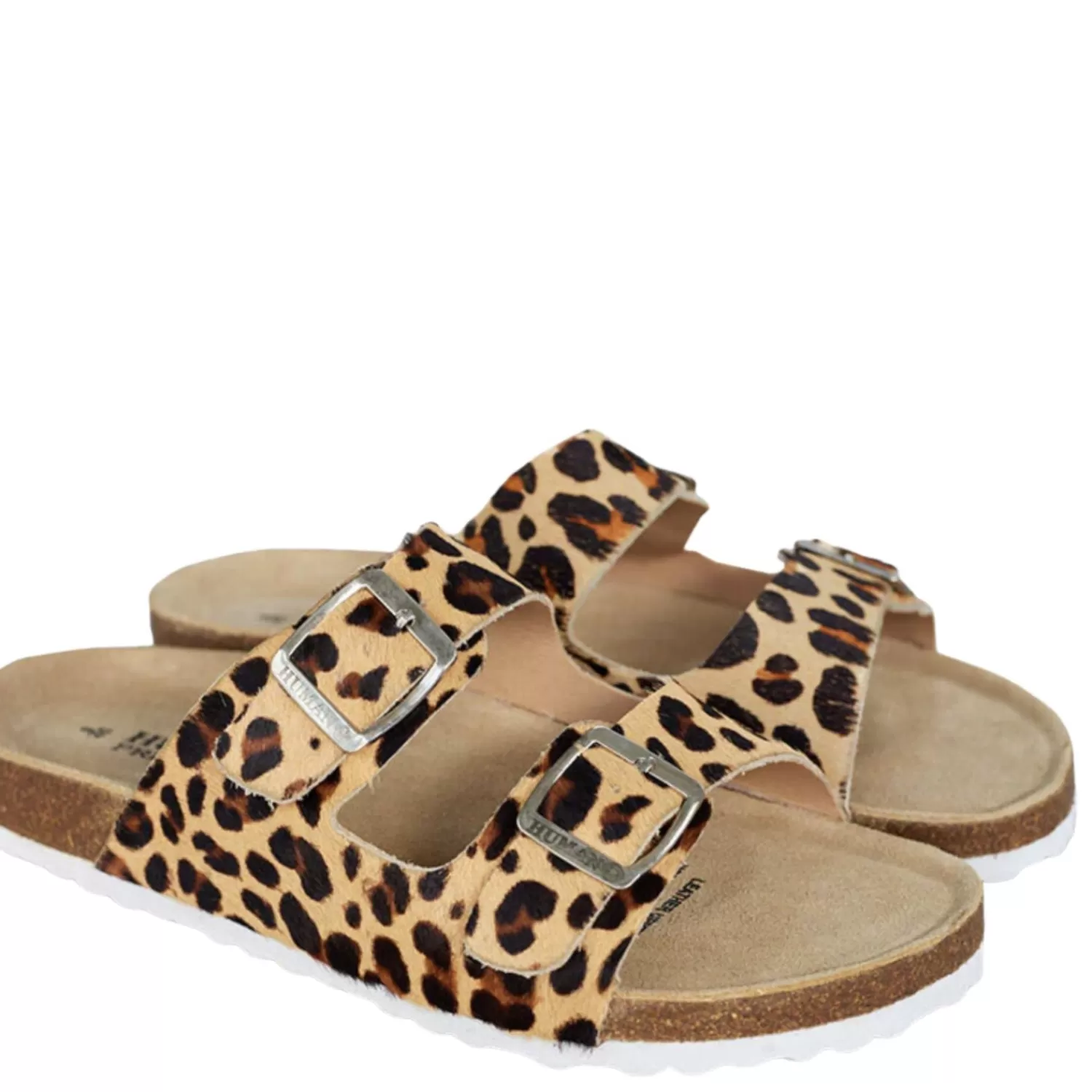 Human Flats | Sandals*Lynx Slide | Leopard | HS6