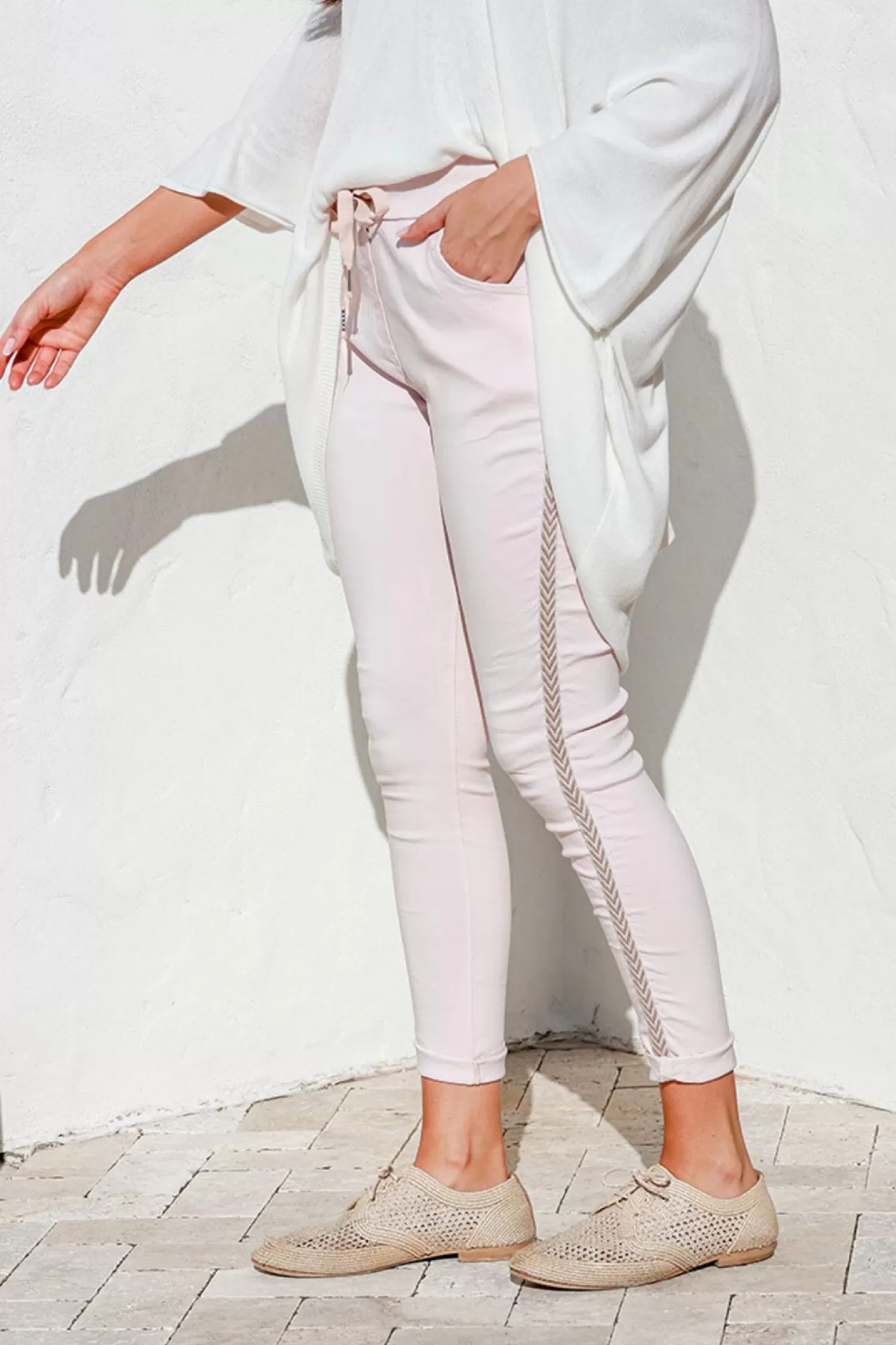 The Italian Cartel Ladies Pants*Meliore Pant - Blush Pink - IC34