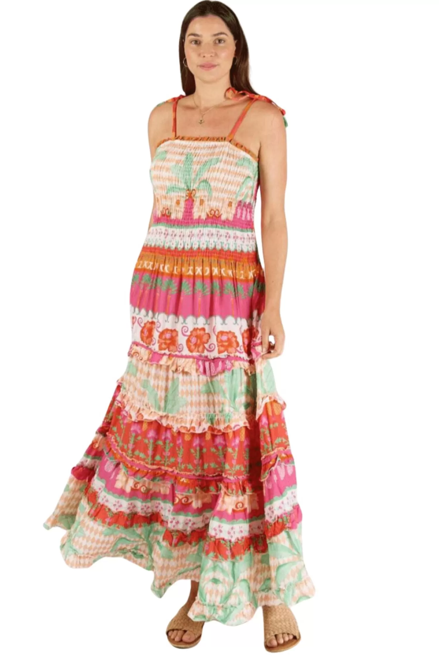 Lula Soul Dresses*Merida Sundress - Melon - LS10