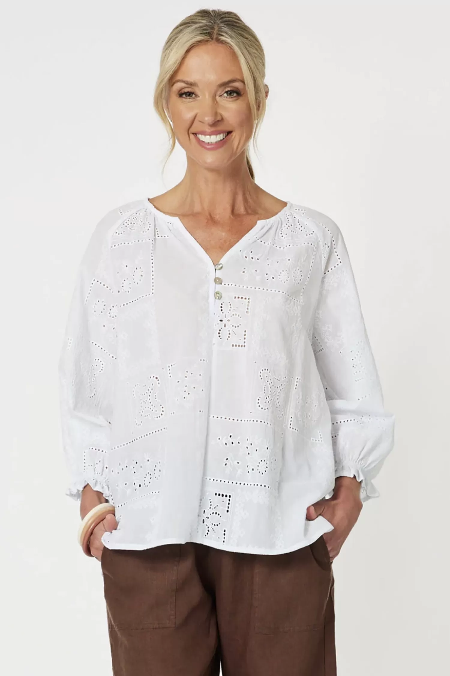Gordon smith Shirts & Tops*Mila Lace Top - White - GS7
