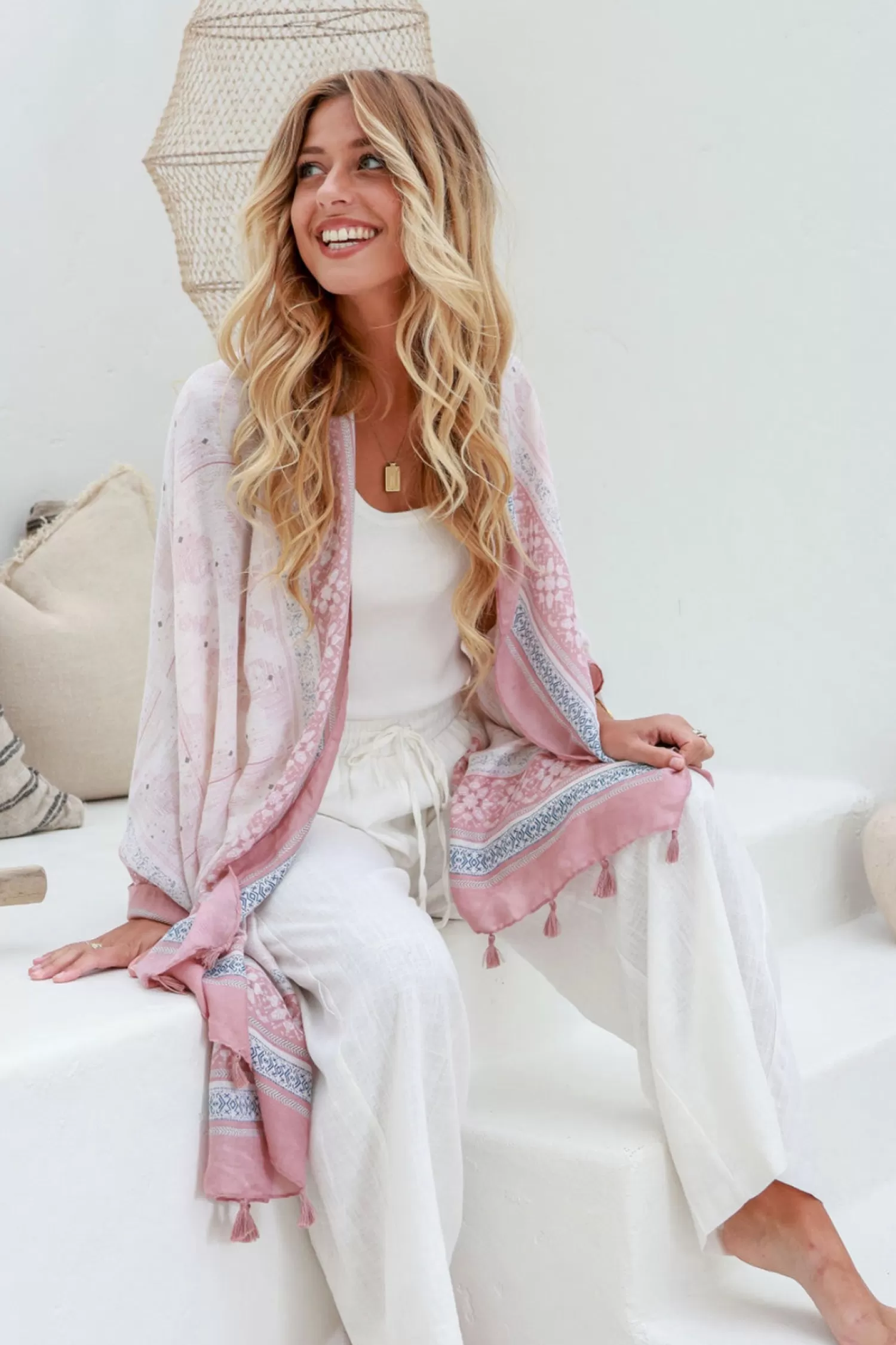 Free Spirit Scarves & Wraps*Miley Scarf - Blush - FR2
