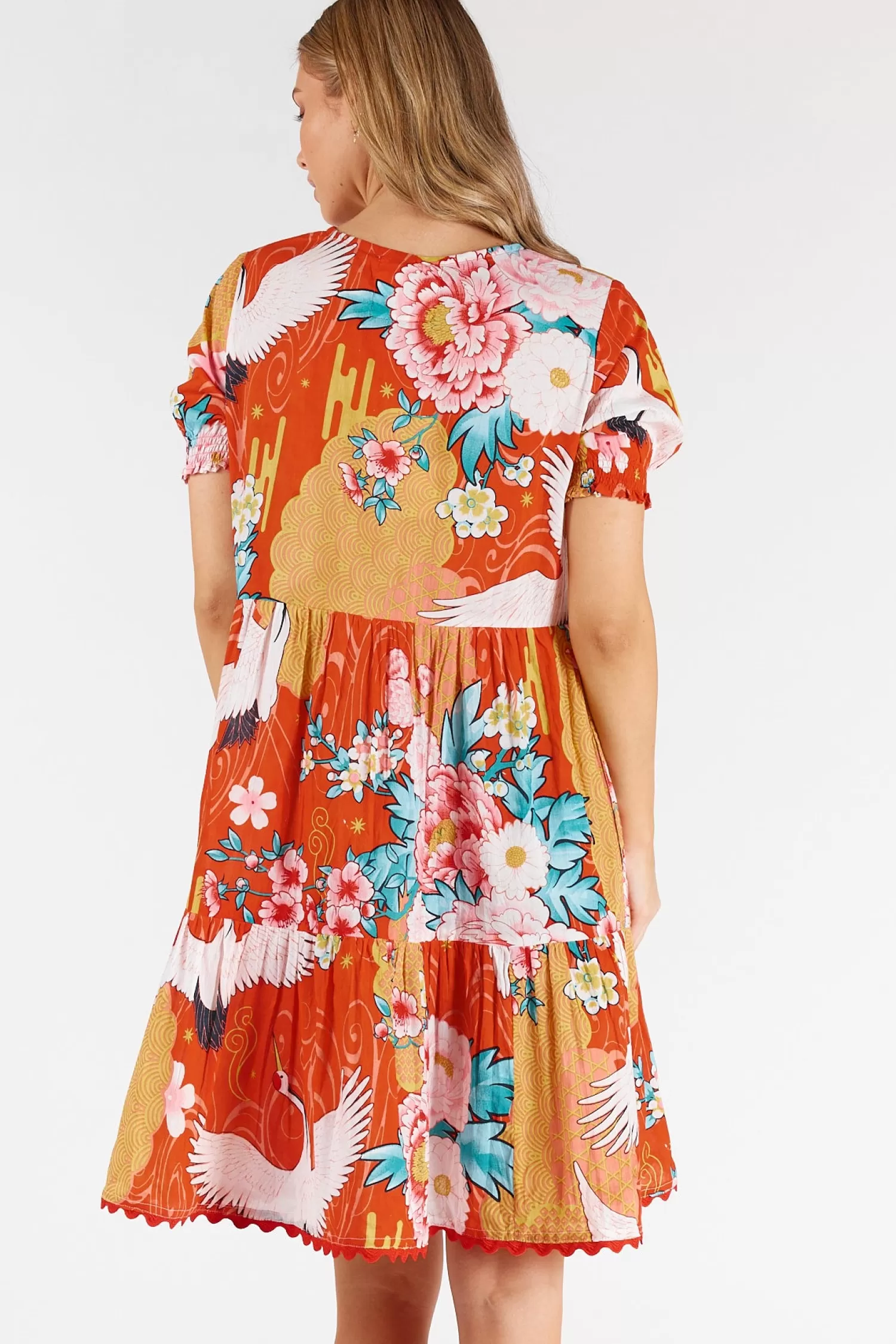 Lula Life Dresses*Mitzuki Dress - Red - LL42