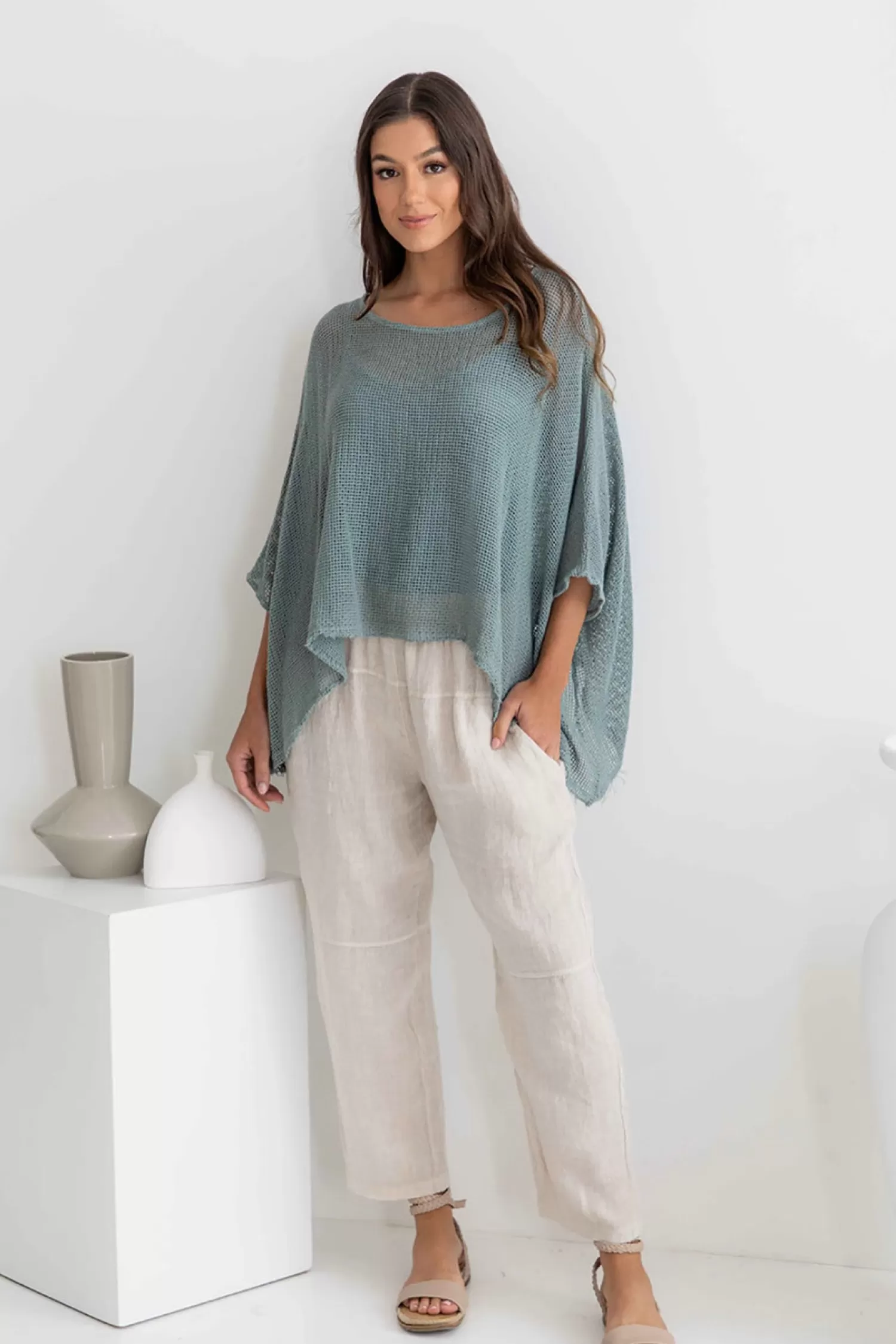 The Italian Cartel Shirts & Tops*Modena Top - Blue - IC29