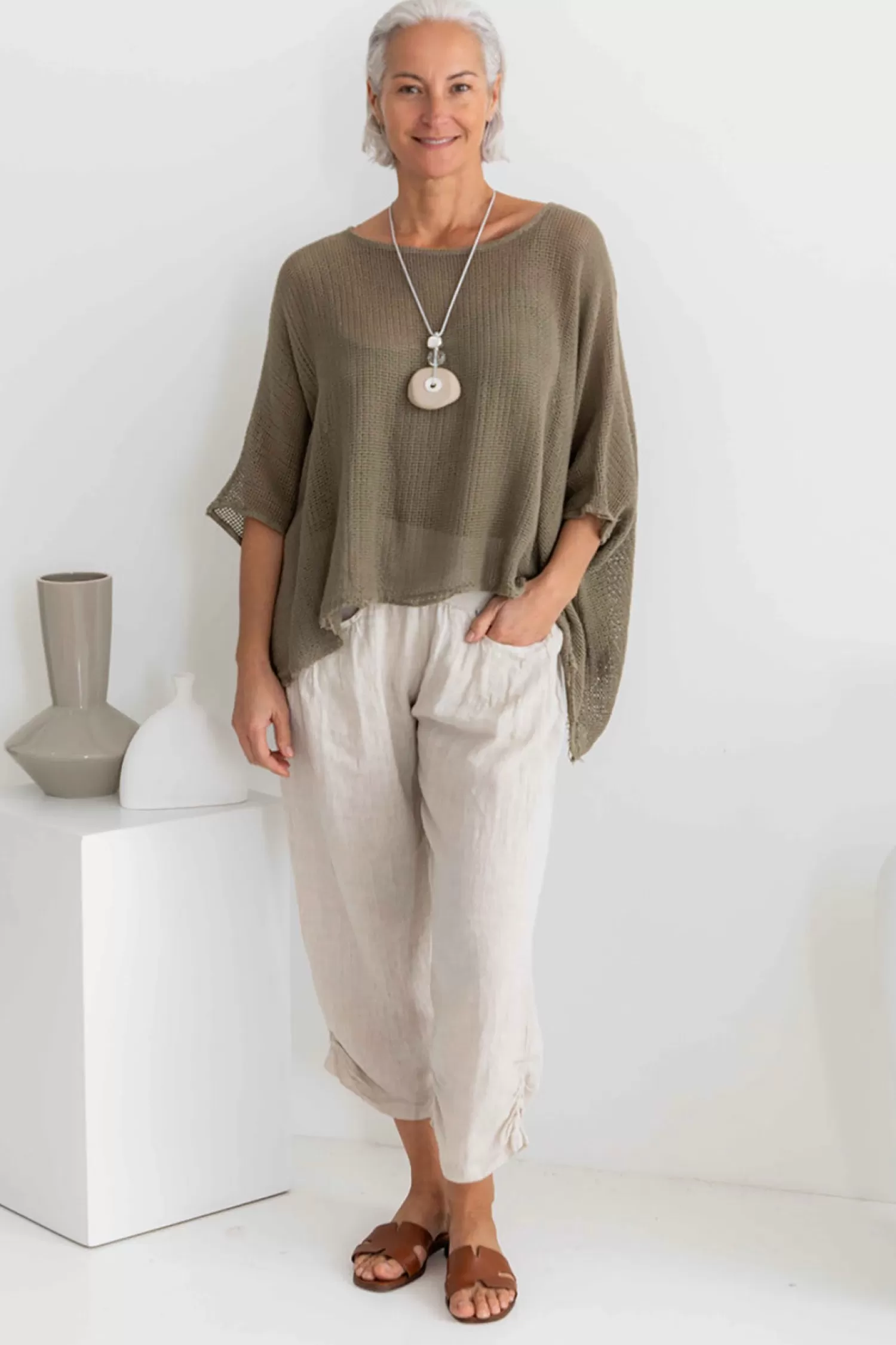 The Italian Cartel Shirts & Tops*Modena Top - Slate - IC29