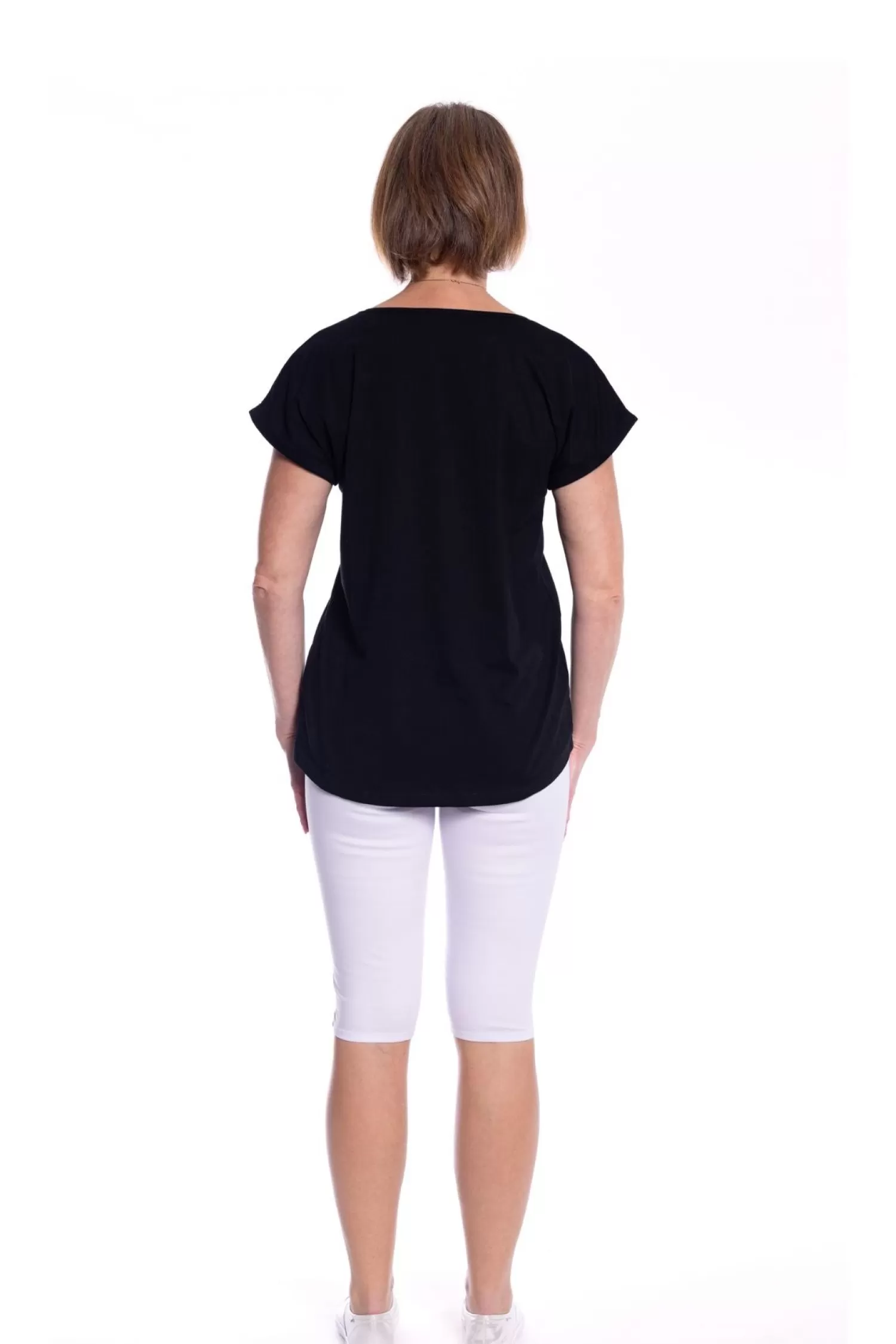 Cafe Latte Shirts & Tops*Natasha Tee - Black - CL9