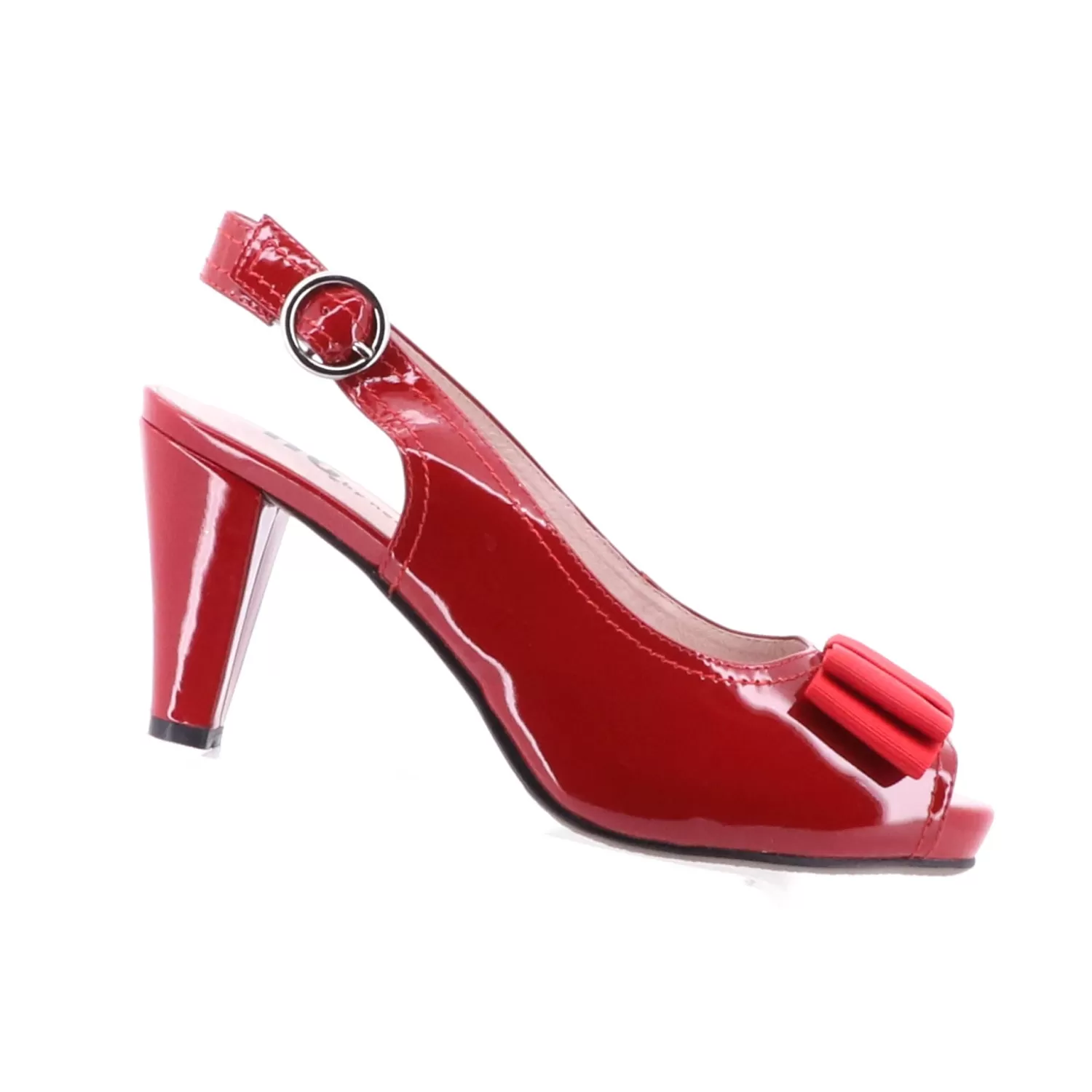 Nu by Neo Heels*NEXUS Sling Back Patent Leather Shoe - Red