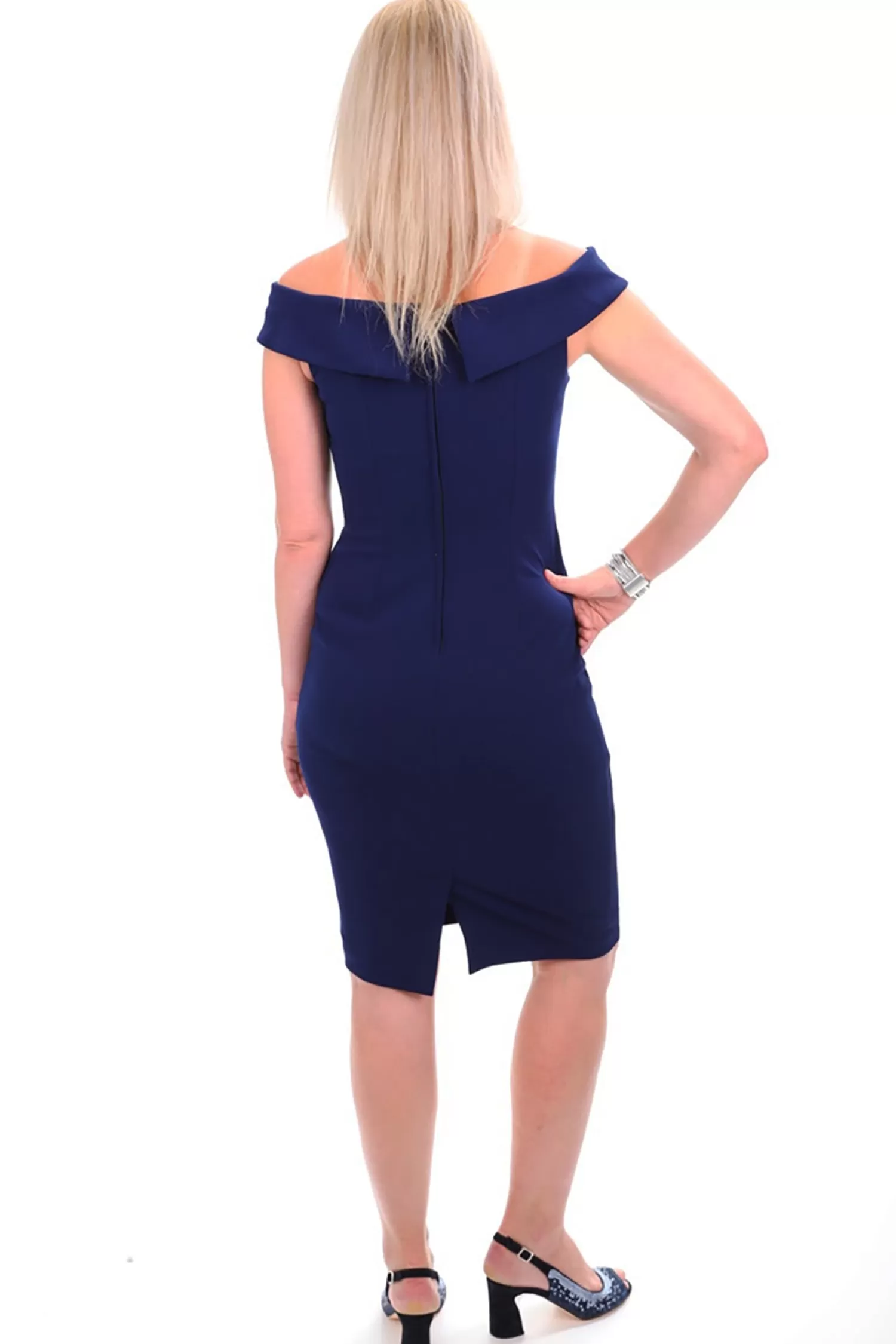 Zaliea Weddings & Events*Off The Shoulder Cocktail Dress | Midnight | Z2