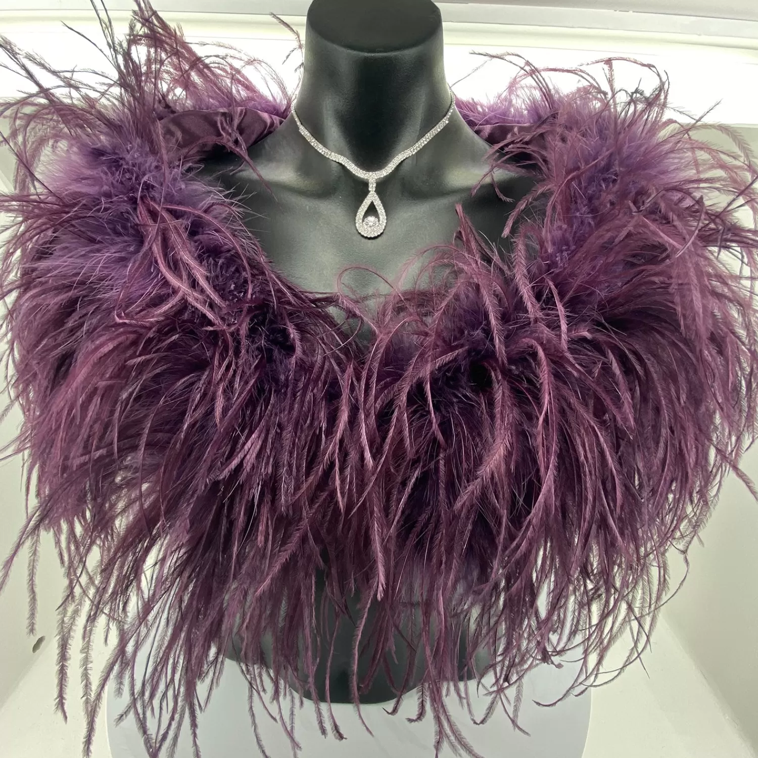 Pizazz Boutique Feather Wraps*Ostrich Feather Shrug | Purple | FI2