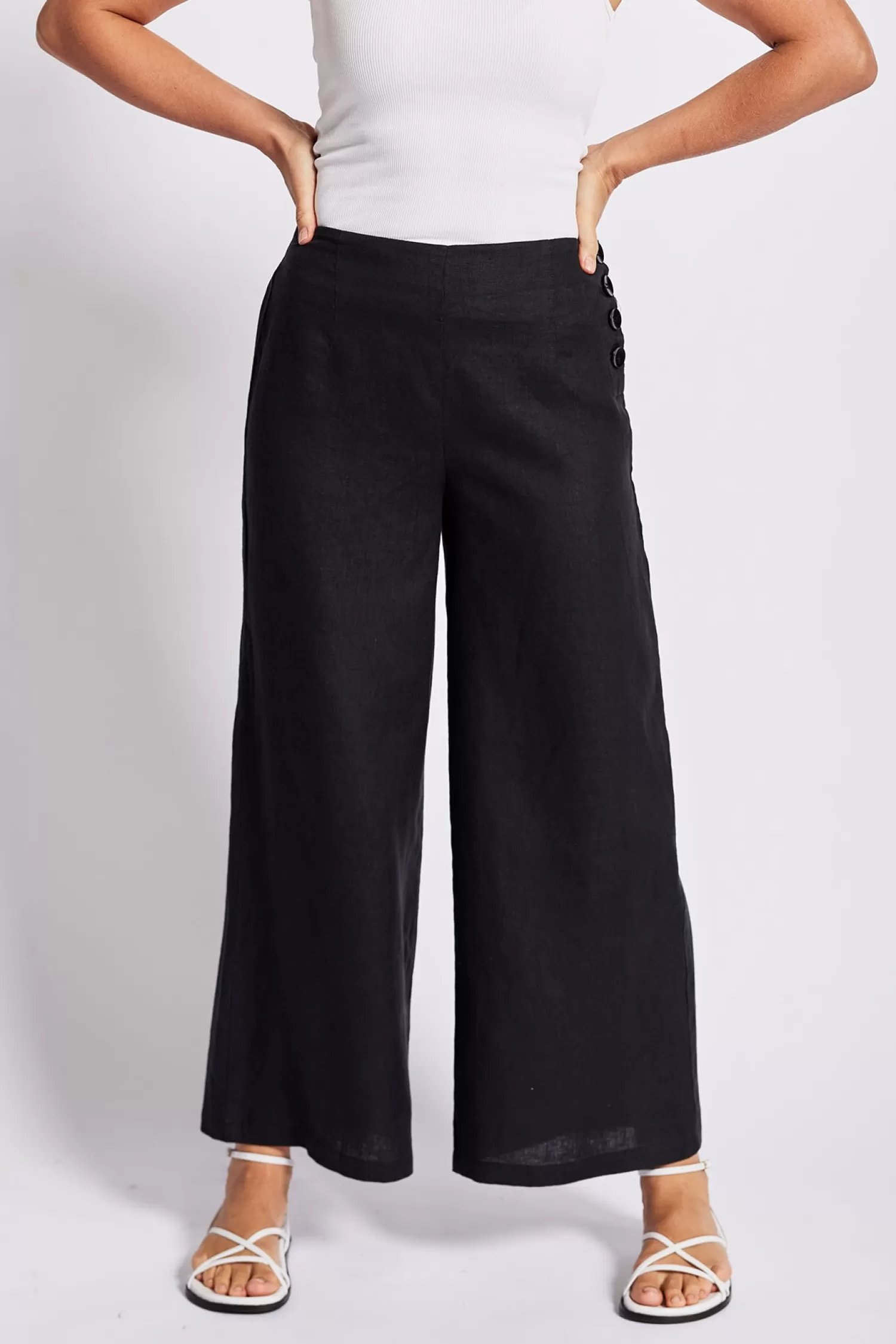 See Saw Ladies Pants*Palazzo Pants - Navy - SS7