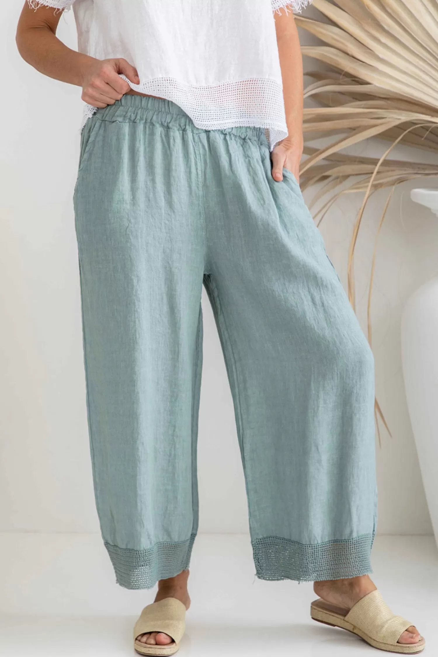 The Italian Cartel Ladies Pants*Paneta Pant - Blue - IC28