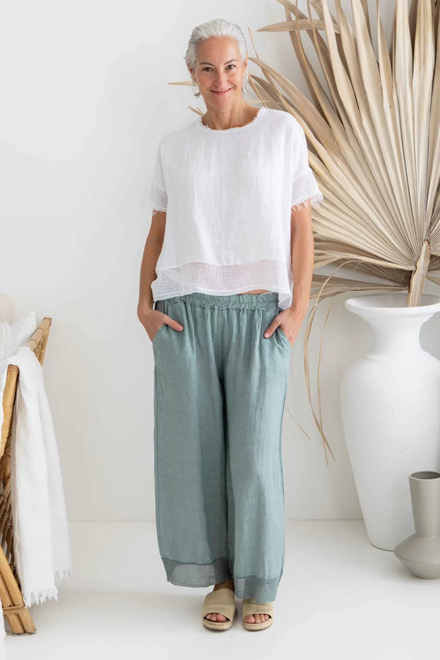 The Italian Cartel Ladies Pants*Paneta Pant - Blue - IC28
