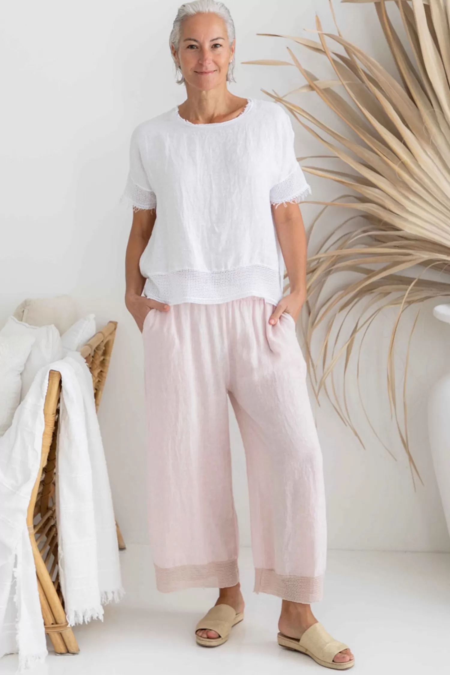 The Italian Cartel Ladies Pants*Paneta Pant - Blush - IC28
