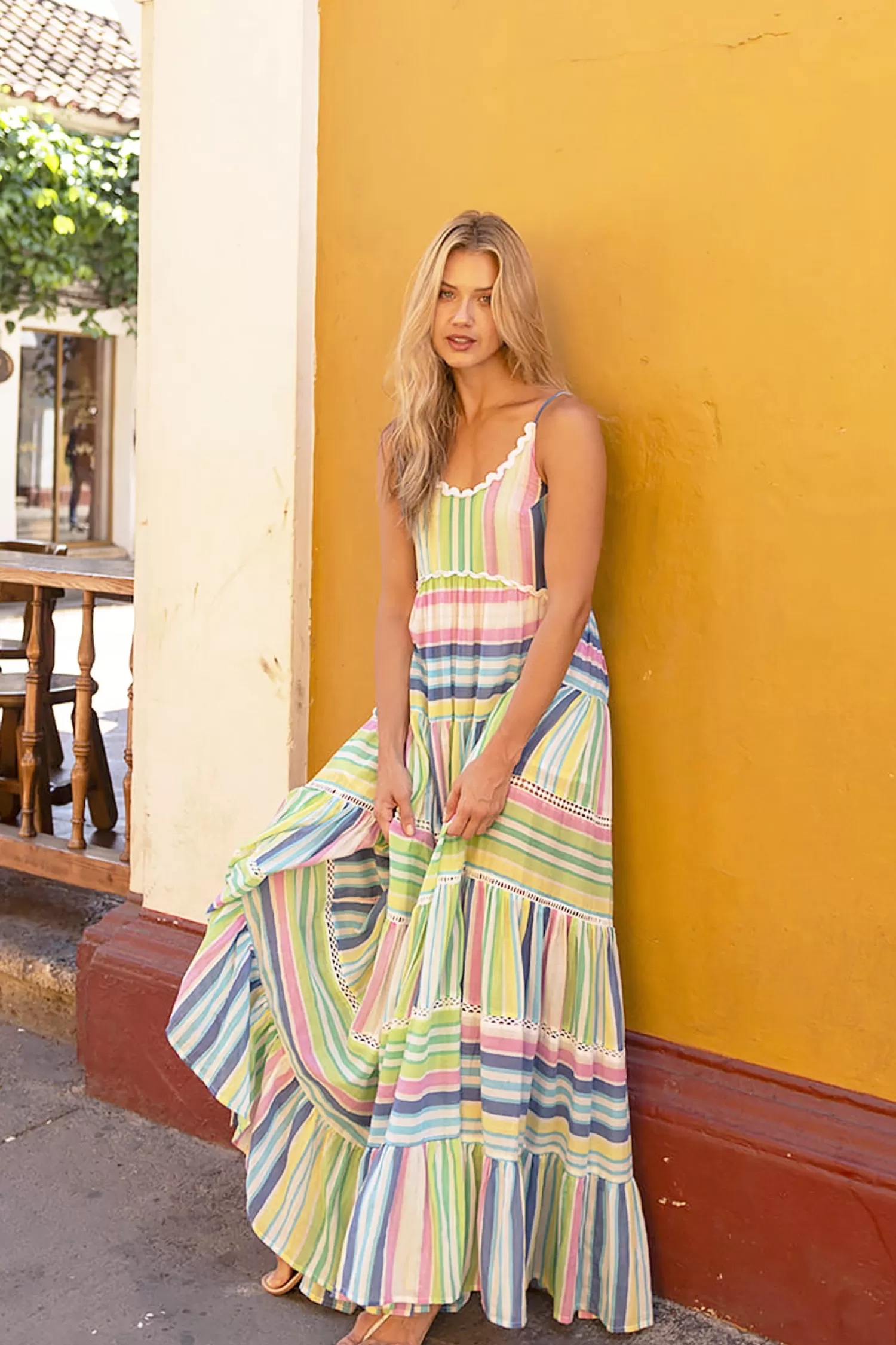 Miss June Dresses*Patricia Dress - Bright Multi -M8
