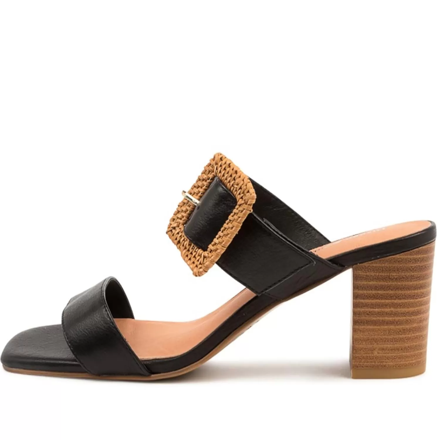Django & Juliette Heels*Perrin Black Natural Heel - DJ43