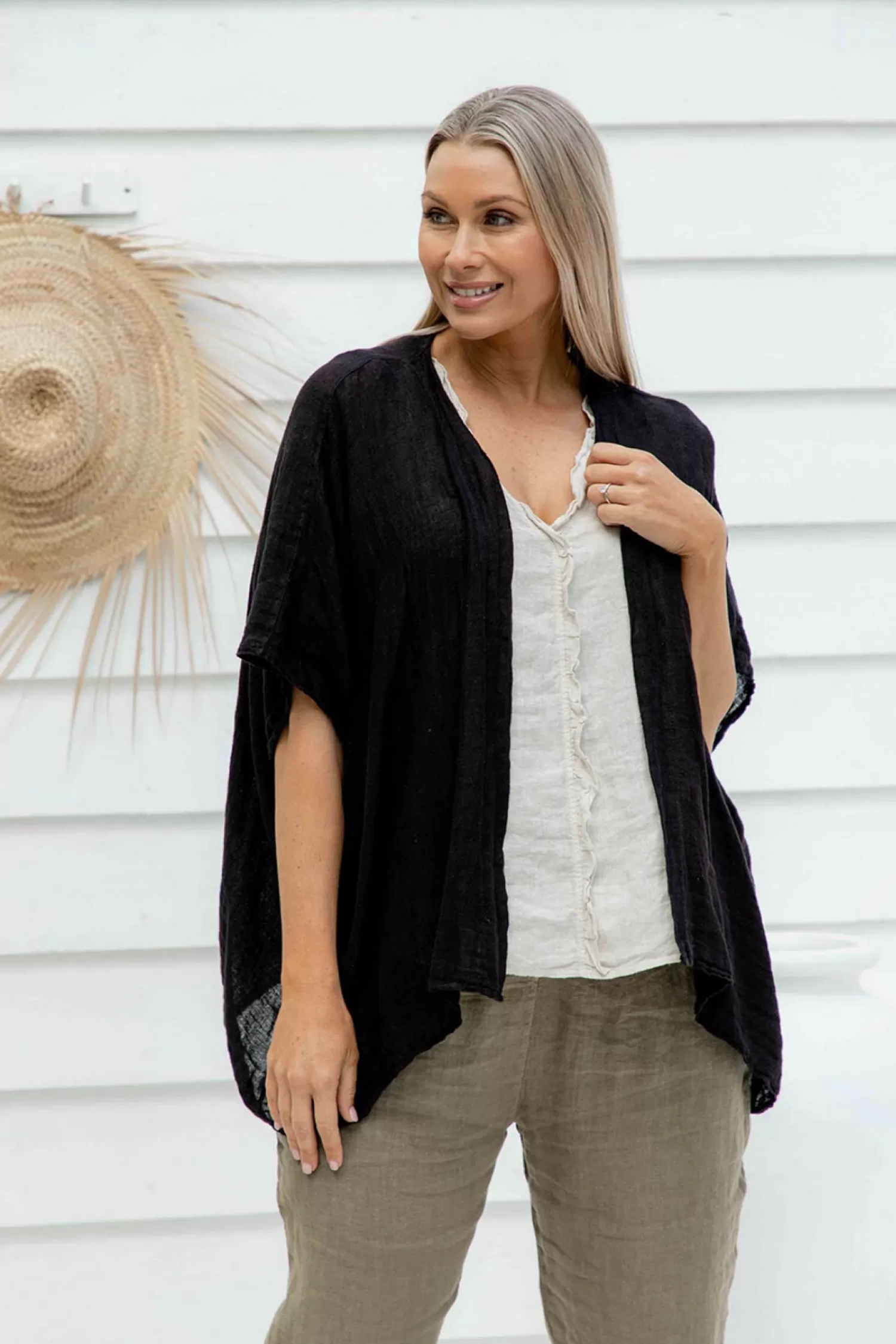 The Italian Cartel Linen Lovers | Coats & Jackets*Pisa Jacket - Black - IC44