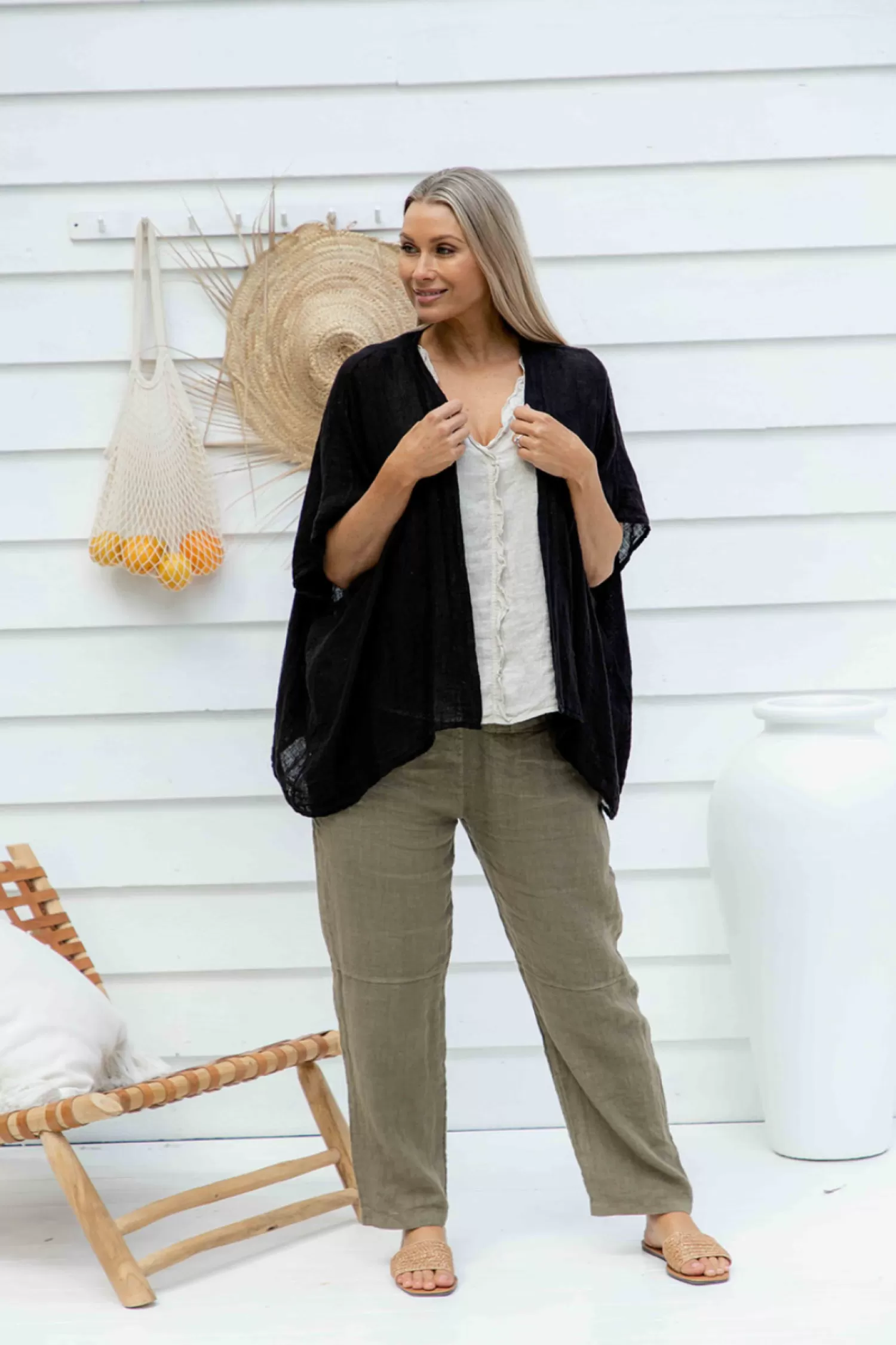 The Italian Cartel Linen Lovers | Coats & Jackets*Pisa Jacket - Black - IC44