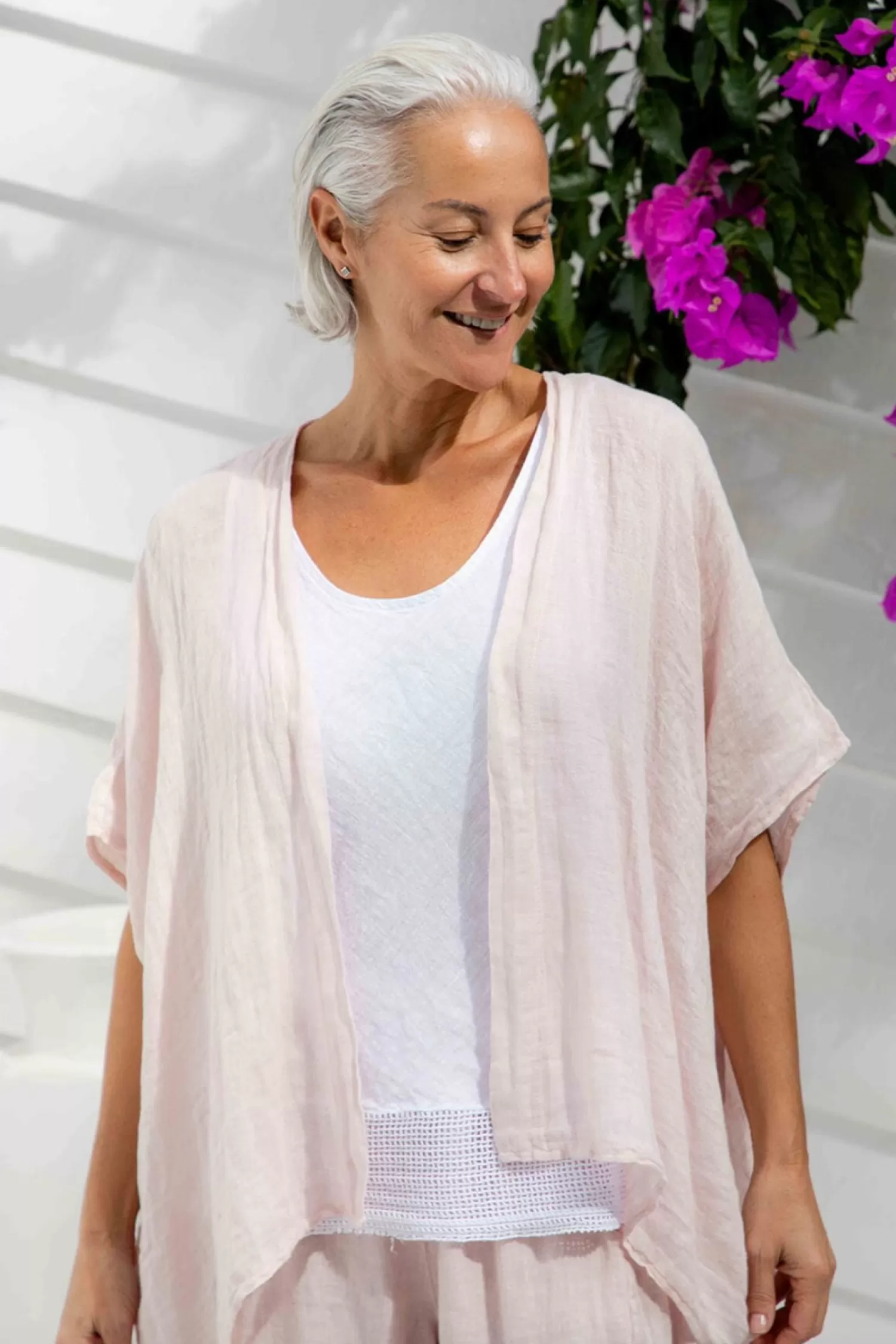 The Italian Cartel Linen Lovers | Coats & Jackets*Pisa Jacket - Blush - IC44