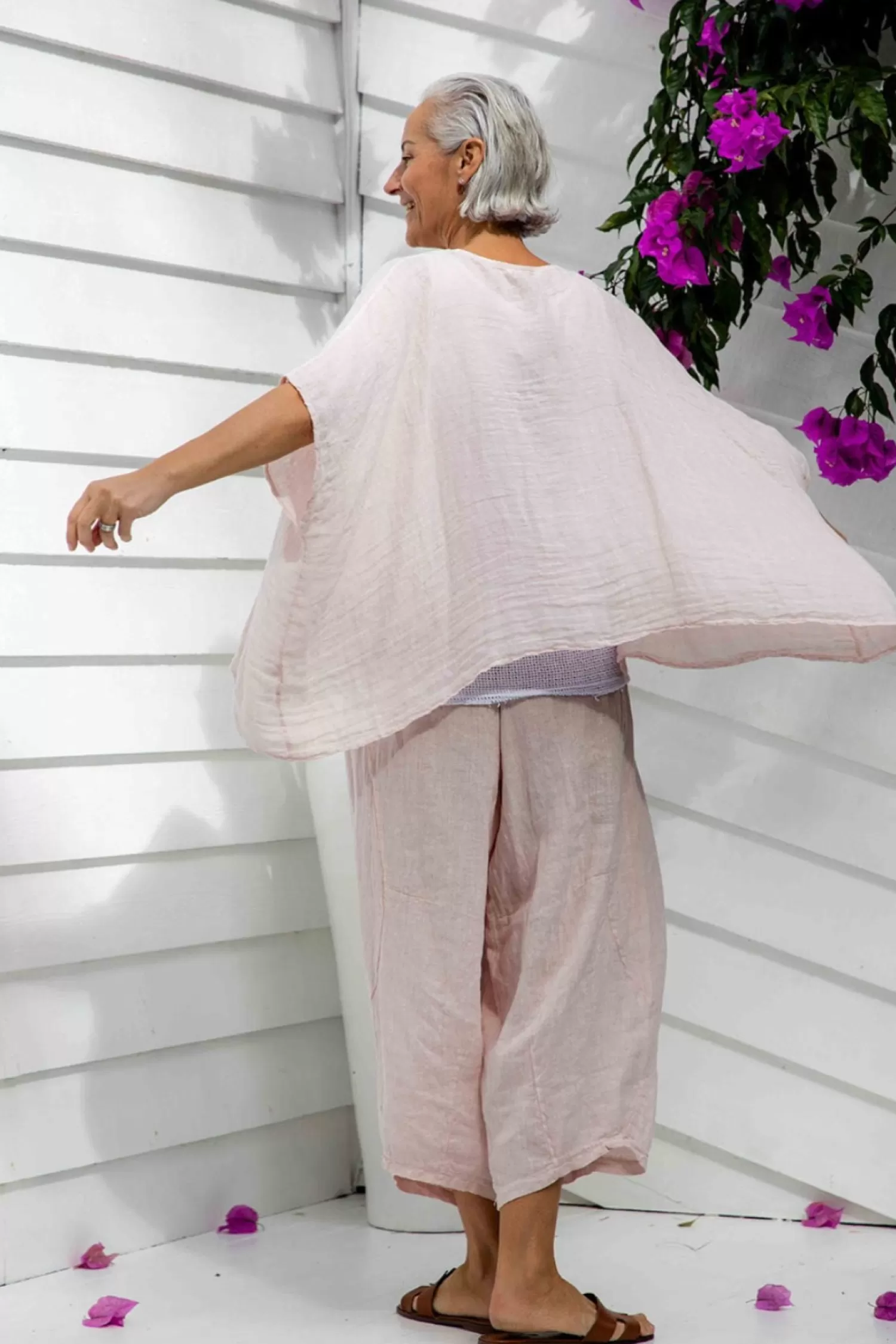 The Italian Cartel Linen Lovers | Coats & Jackets*Pisa Jacket - Blush - IC44