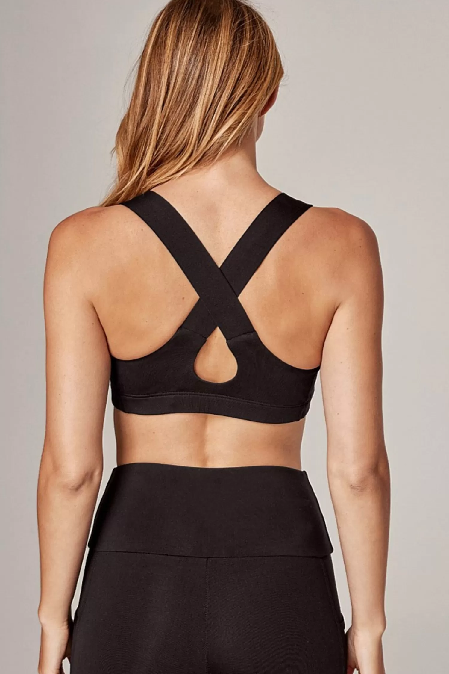 Running Bare Activewear*Power Up Sports Top - Black - RB3