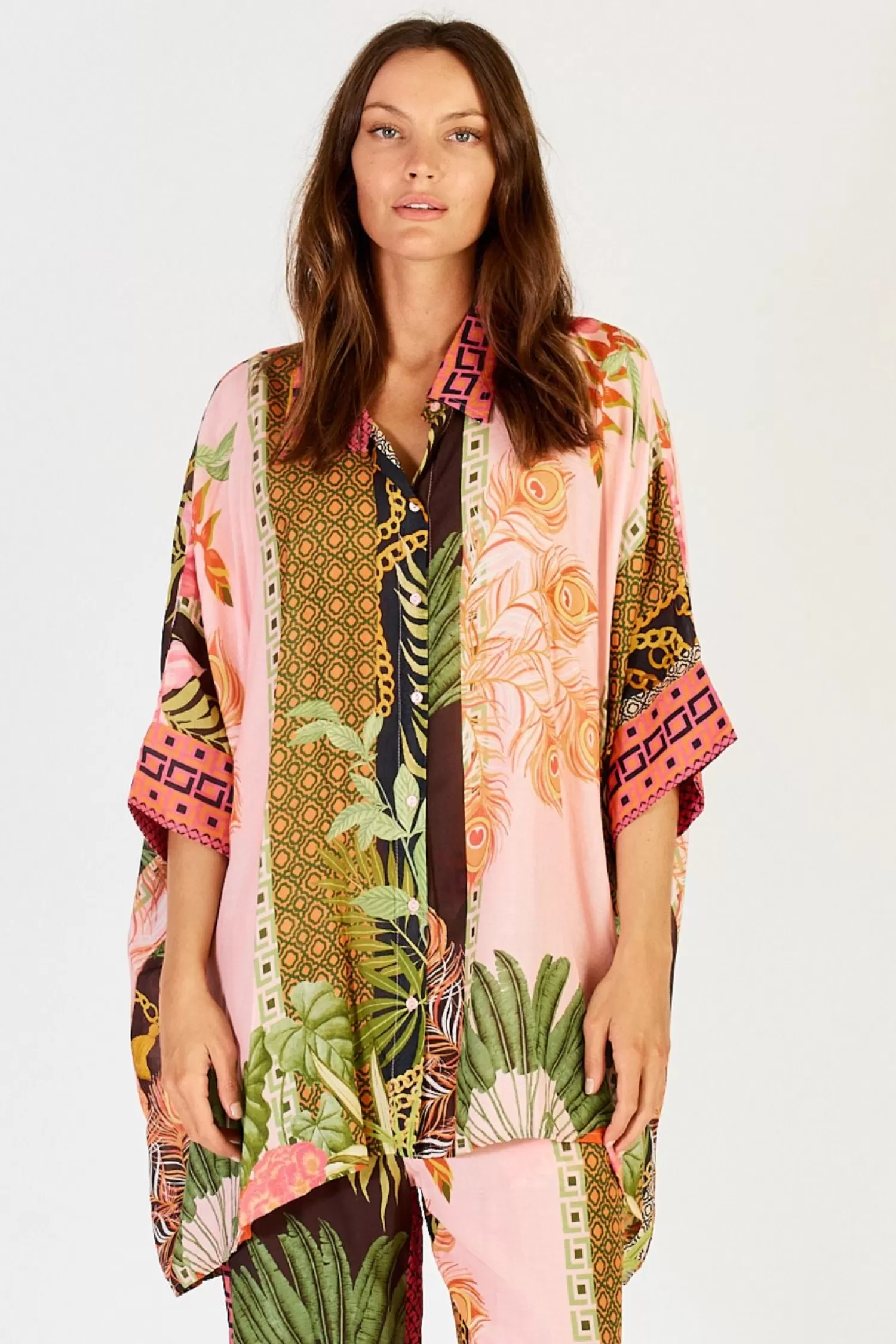 Lula Soul Shirts & Tops*Ravello Kaftan Shirt - Blush -LS13
