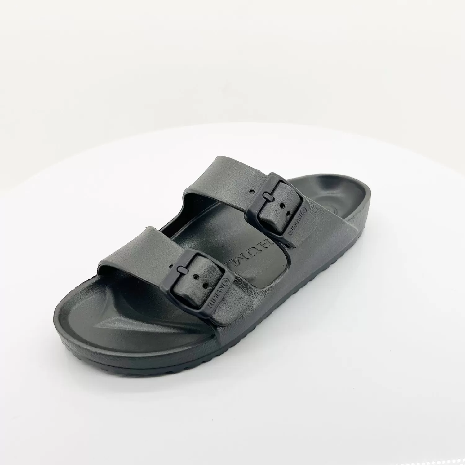 Human Sandals*Ripe Slides - Gunmetal - HS4