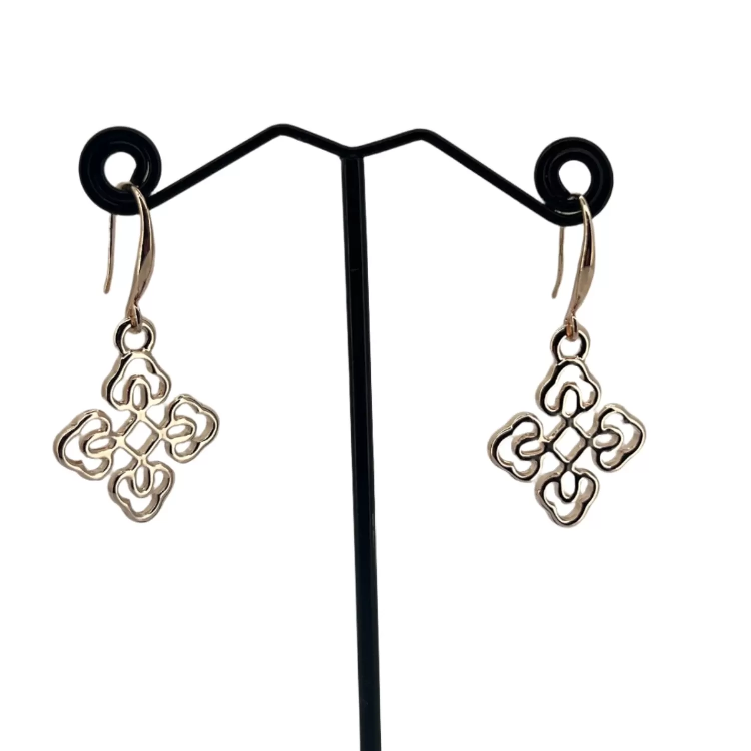 Adorne Jewellery*Roman Filigree Hook Earrings - Rose Gold - AD26