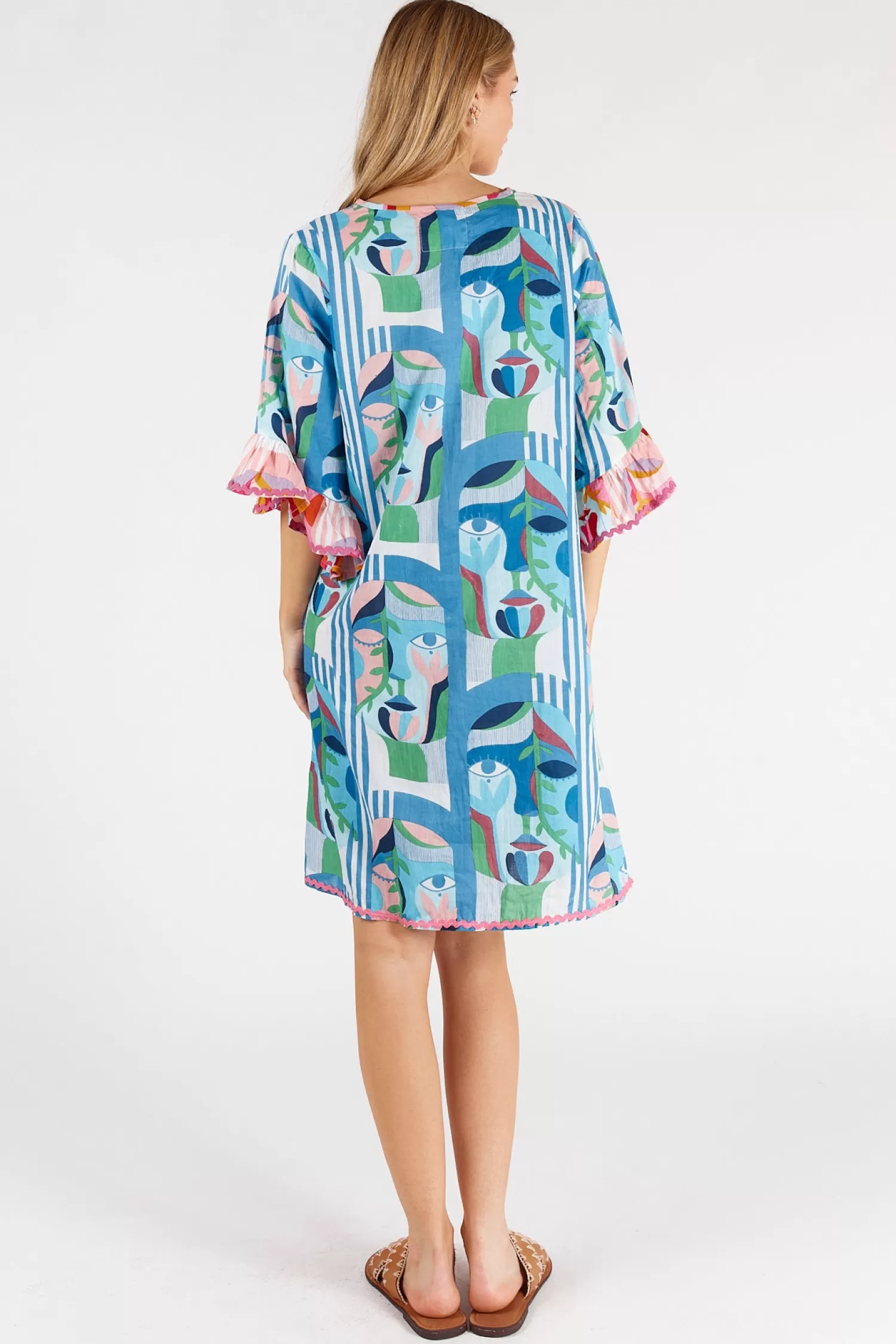 Lula Life Dresses*Rosalie Dress - Sky - LL35