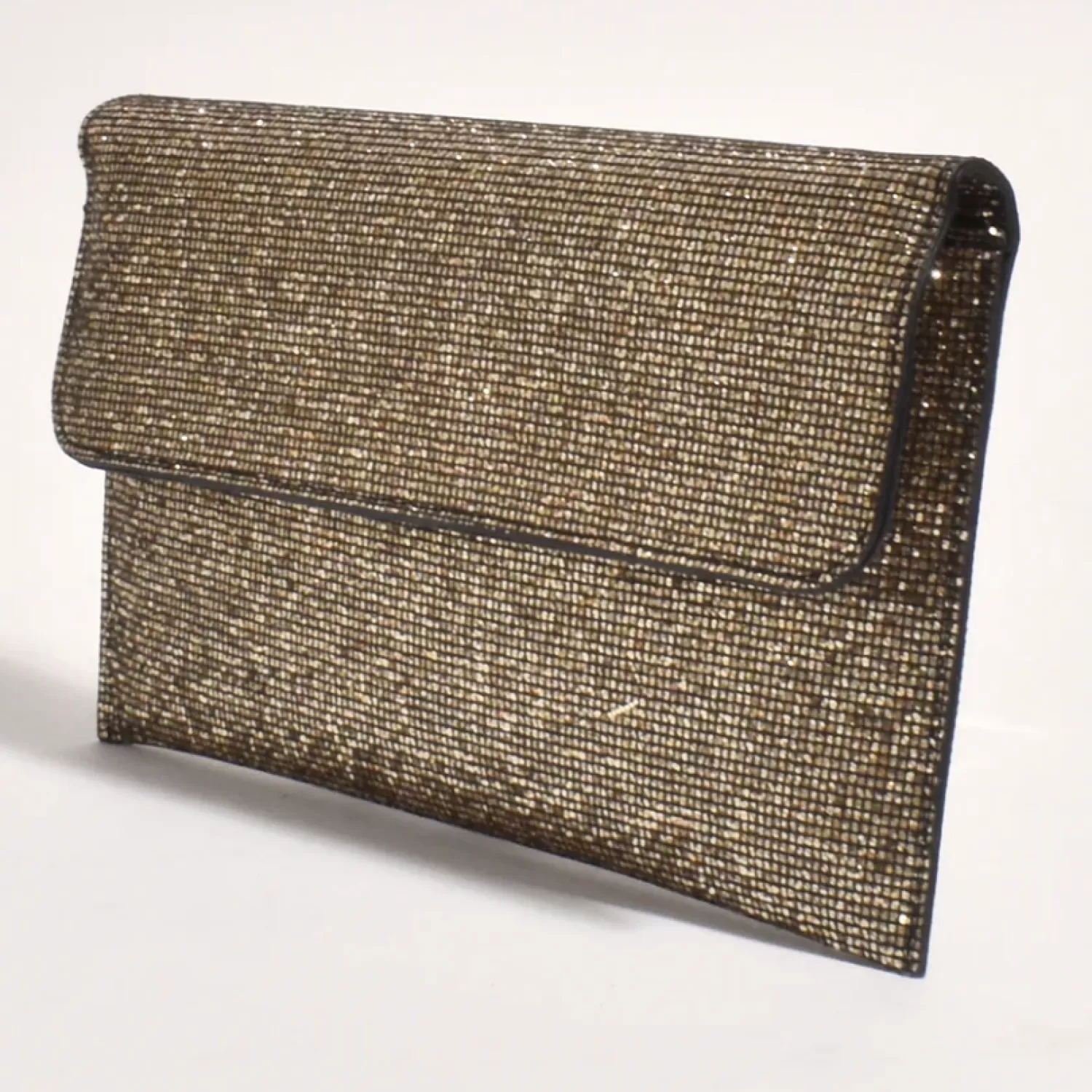 Adorne Handbags*Ruby Rhinestone Fold Over Clutch - Gold - AD11