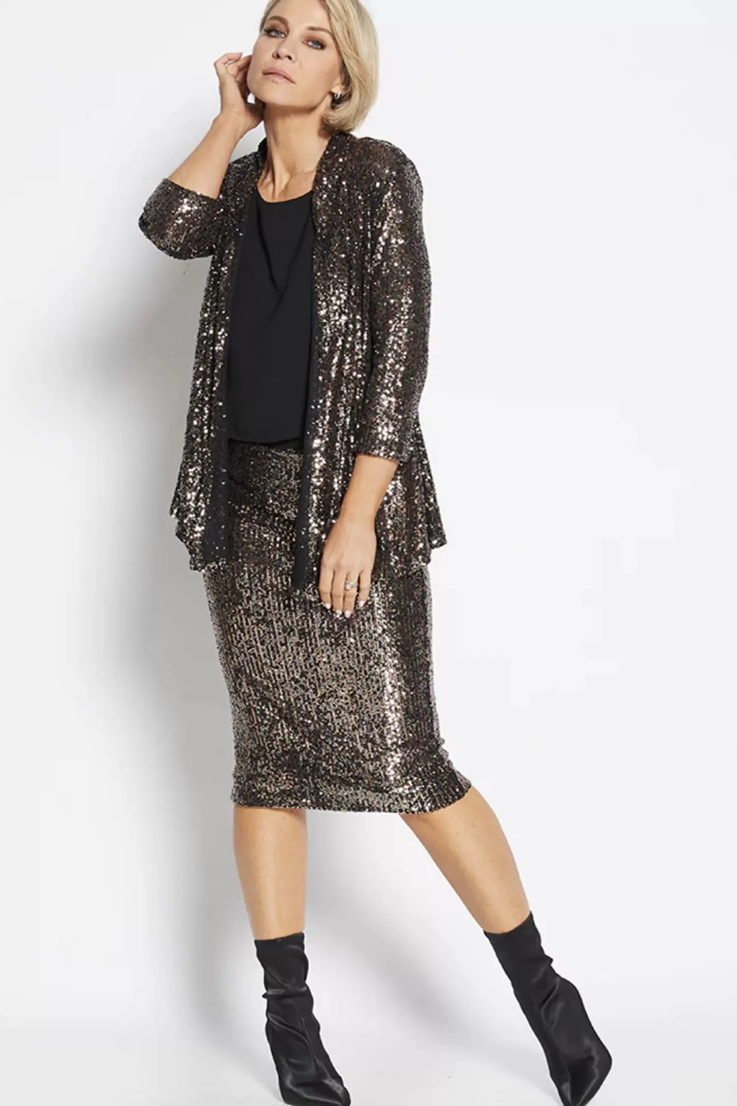Philosophy Coats & Jackets*Sally Sequin Jacket - Bronze - PH38