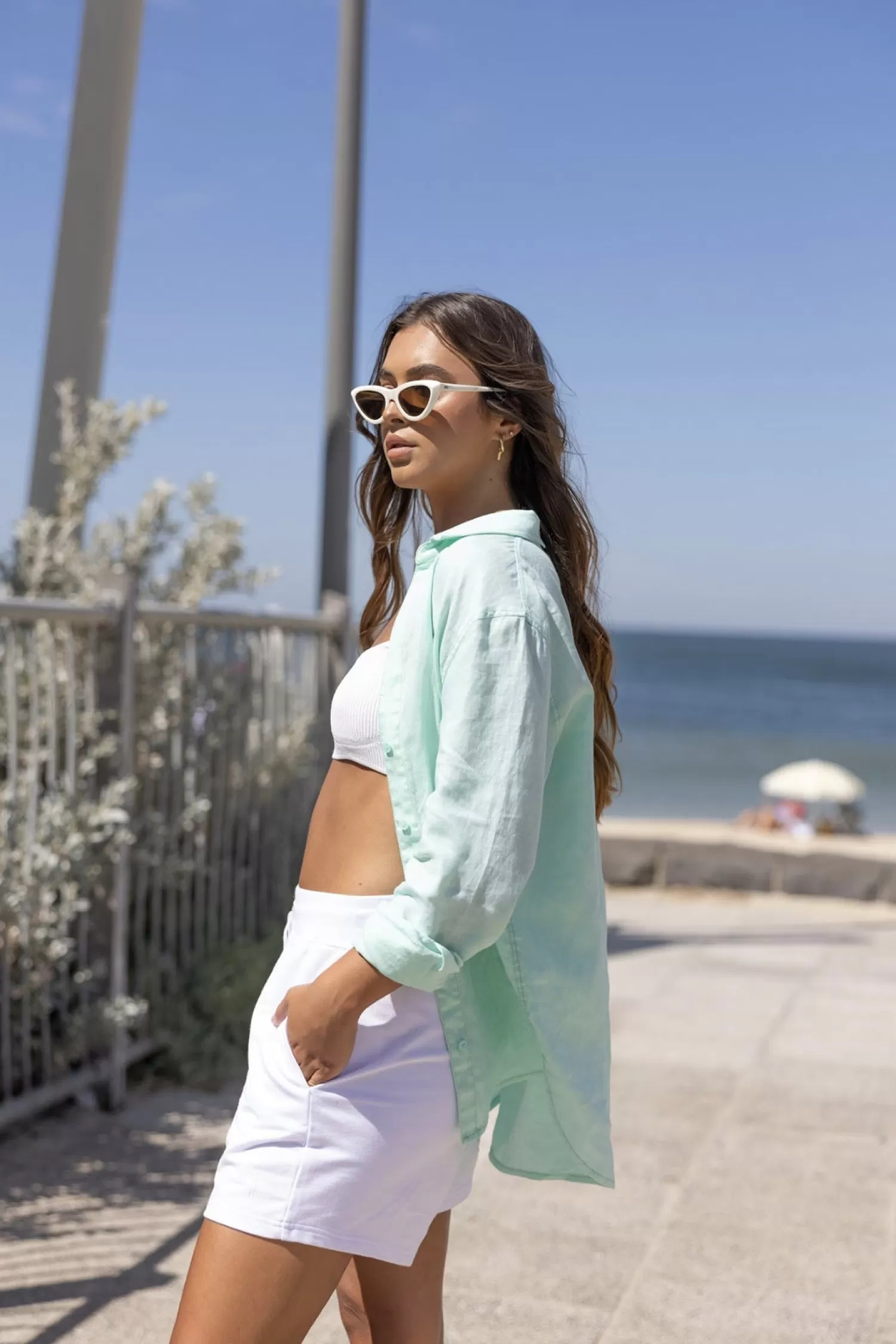 Two-T's Shorts*Samara Shorts - White - TT27